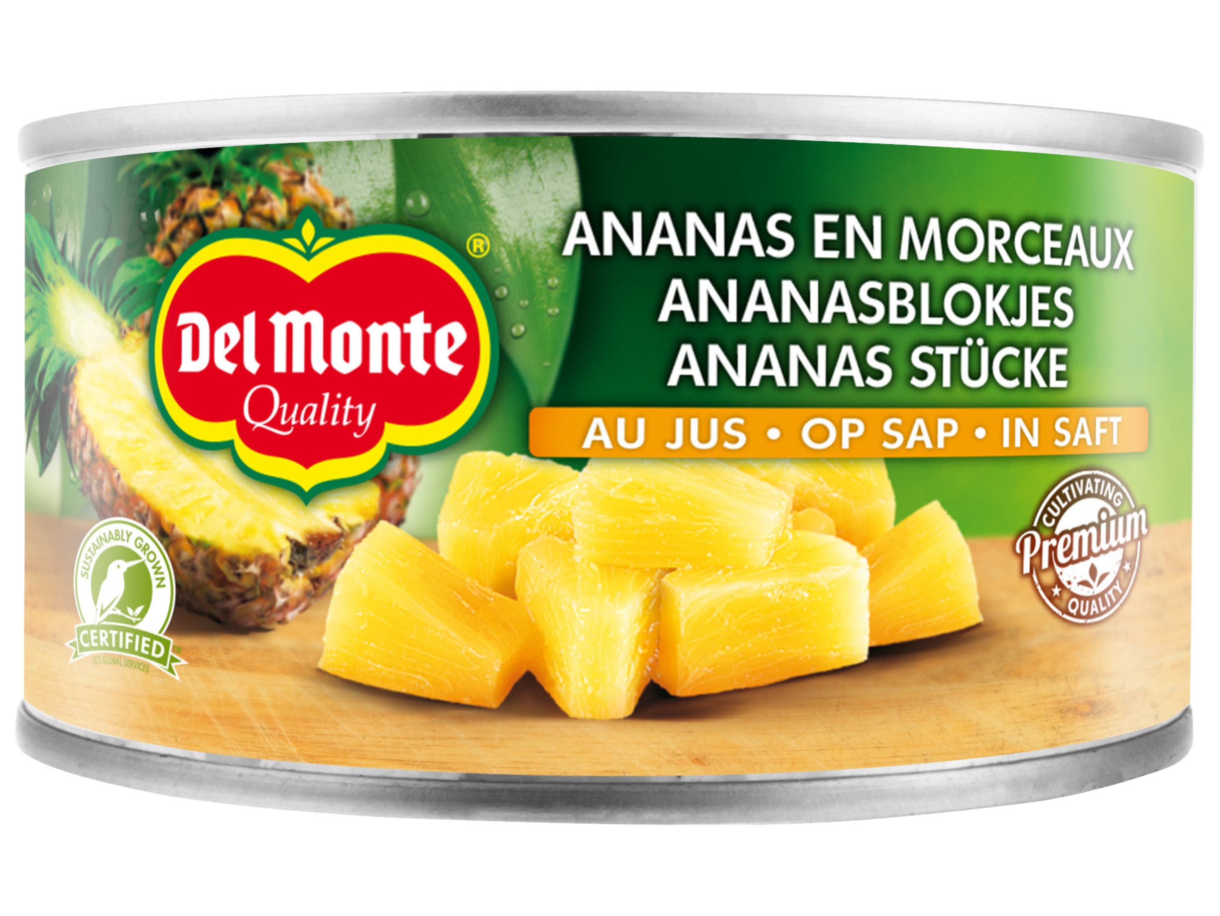 Ananasblokjes op sap