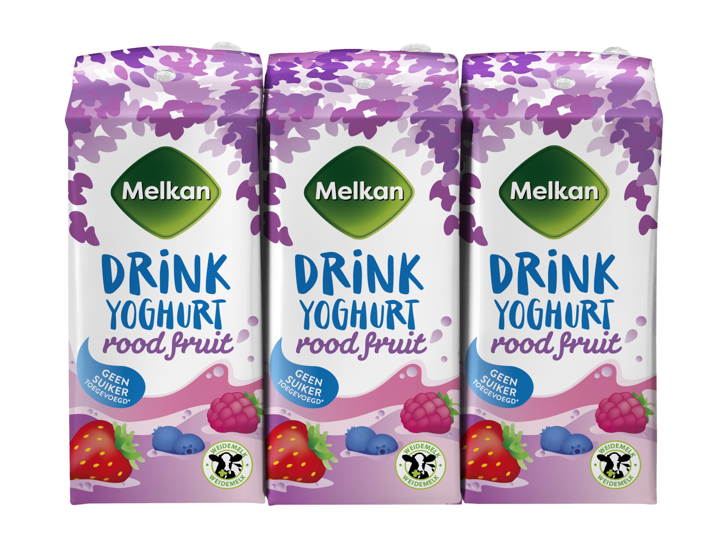 Rood fruit yoghurtdrink 6-pak