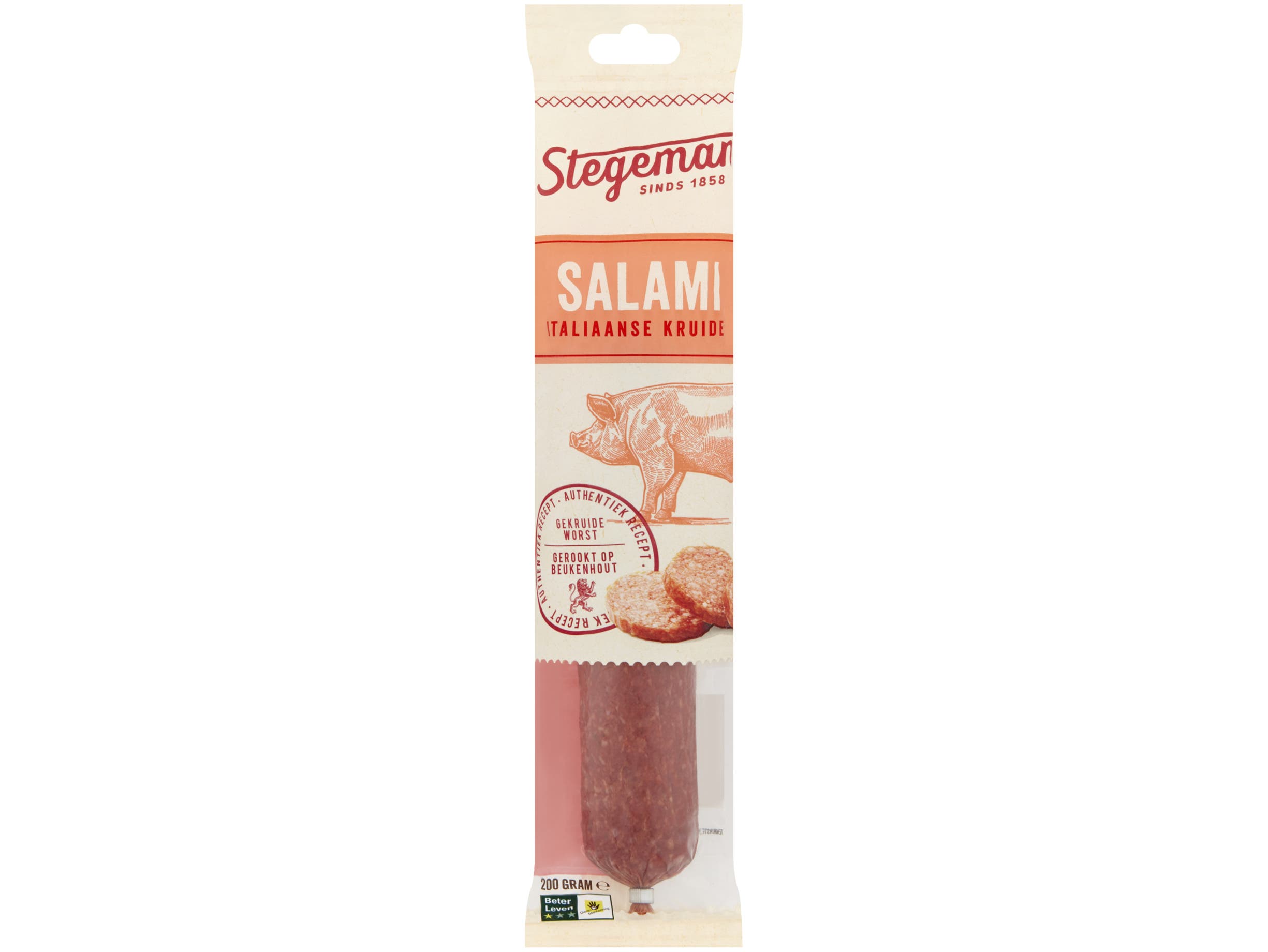 Italiaans gekruide salami