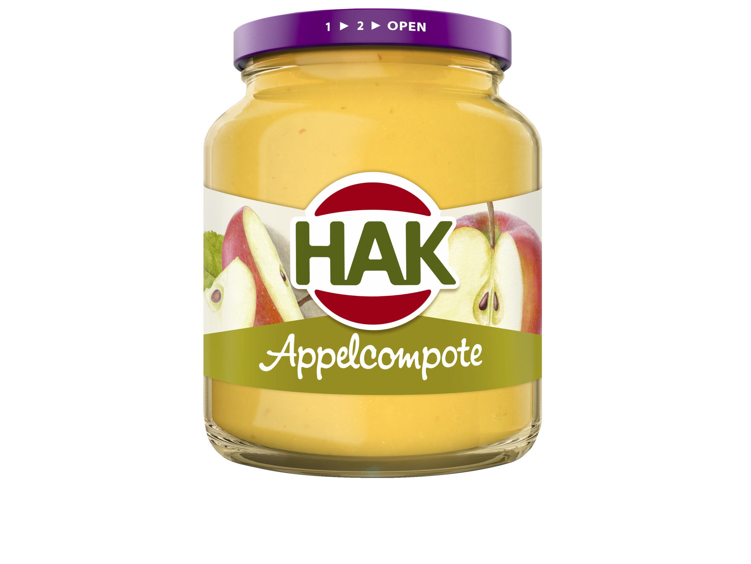 Appelcompote met stukjes appel