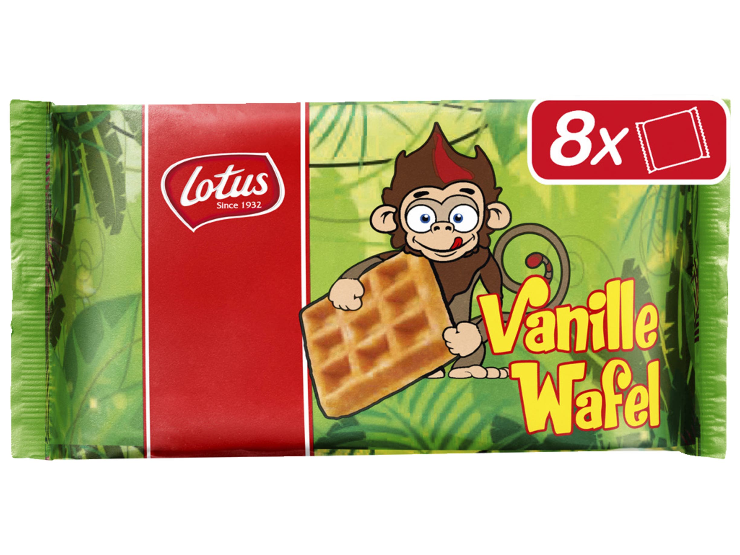 Wafels Vanille Aap 8 stuks