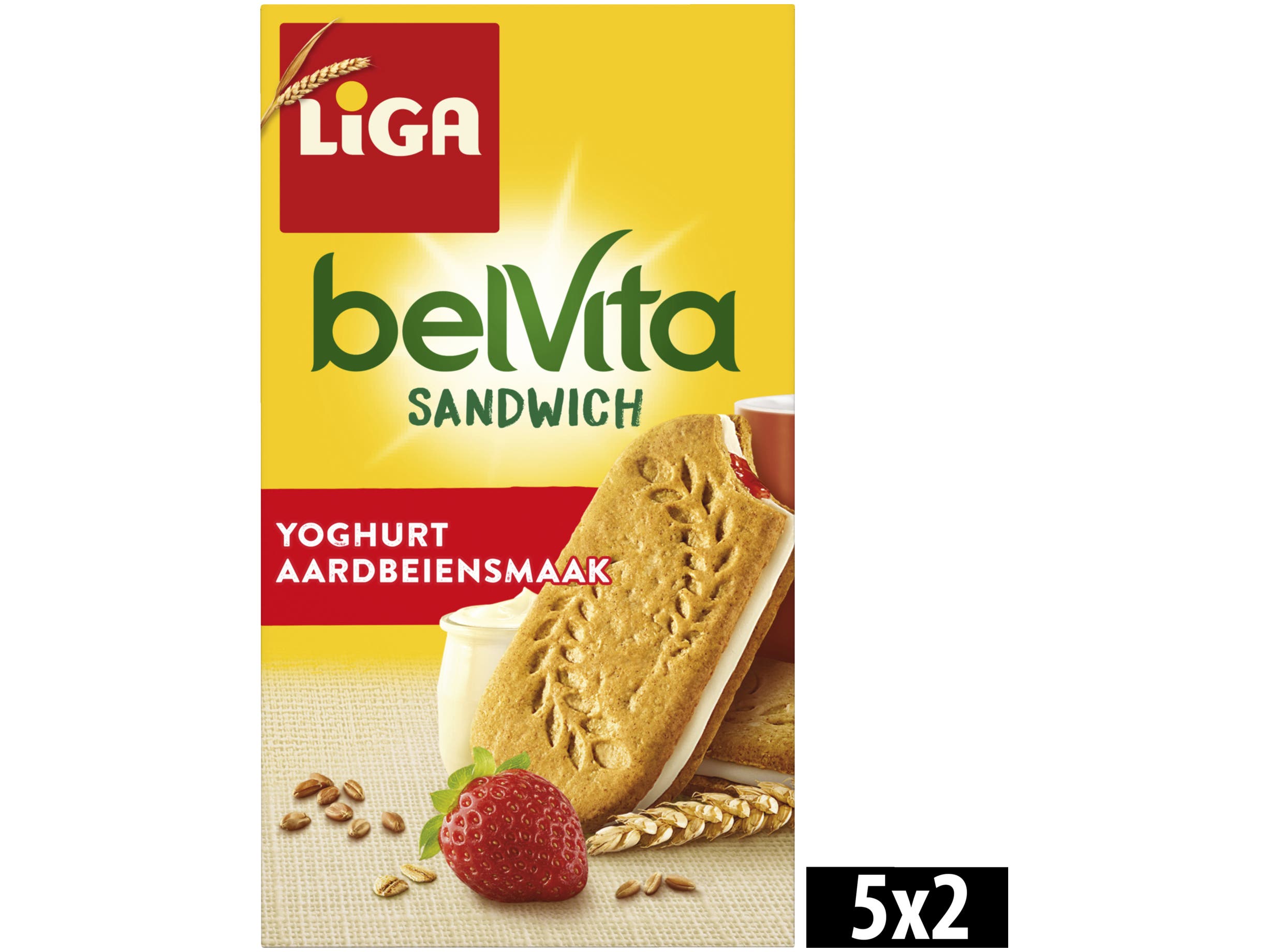 BelVita koekjes sandwich yoghurt aardbei