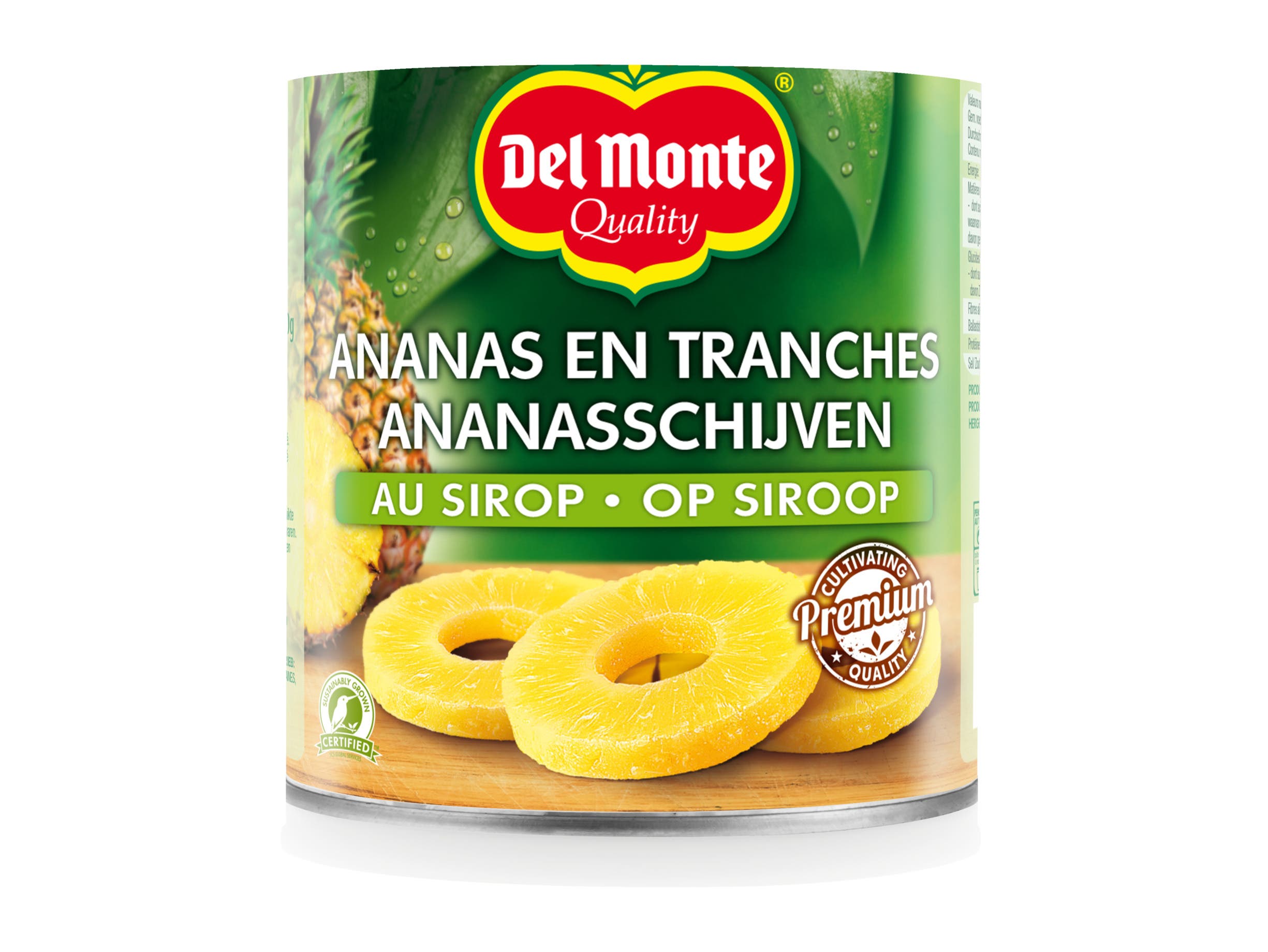 Ananasschijven op lichte siroop