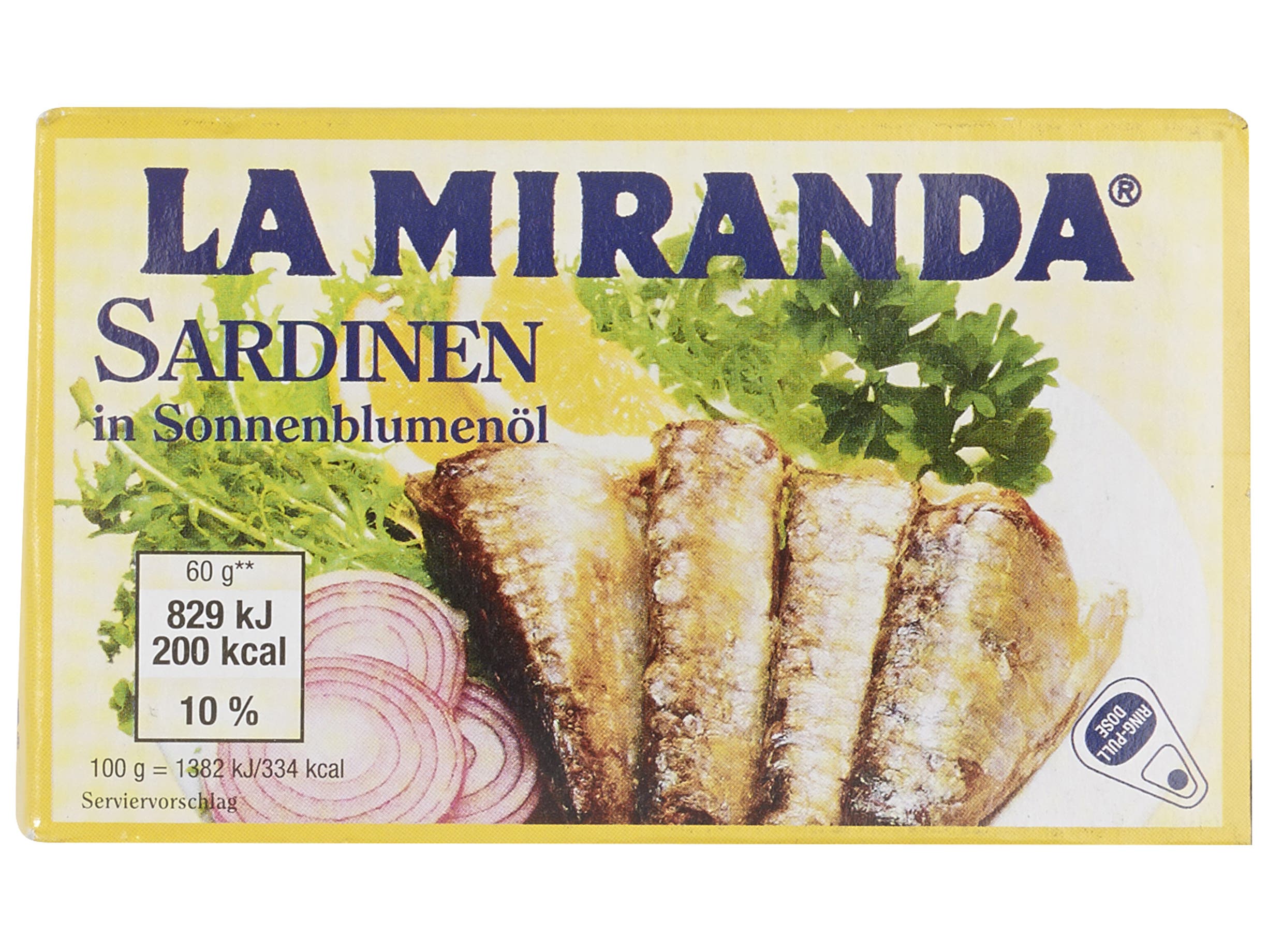 Sardines in zonnebloemolie