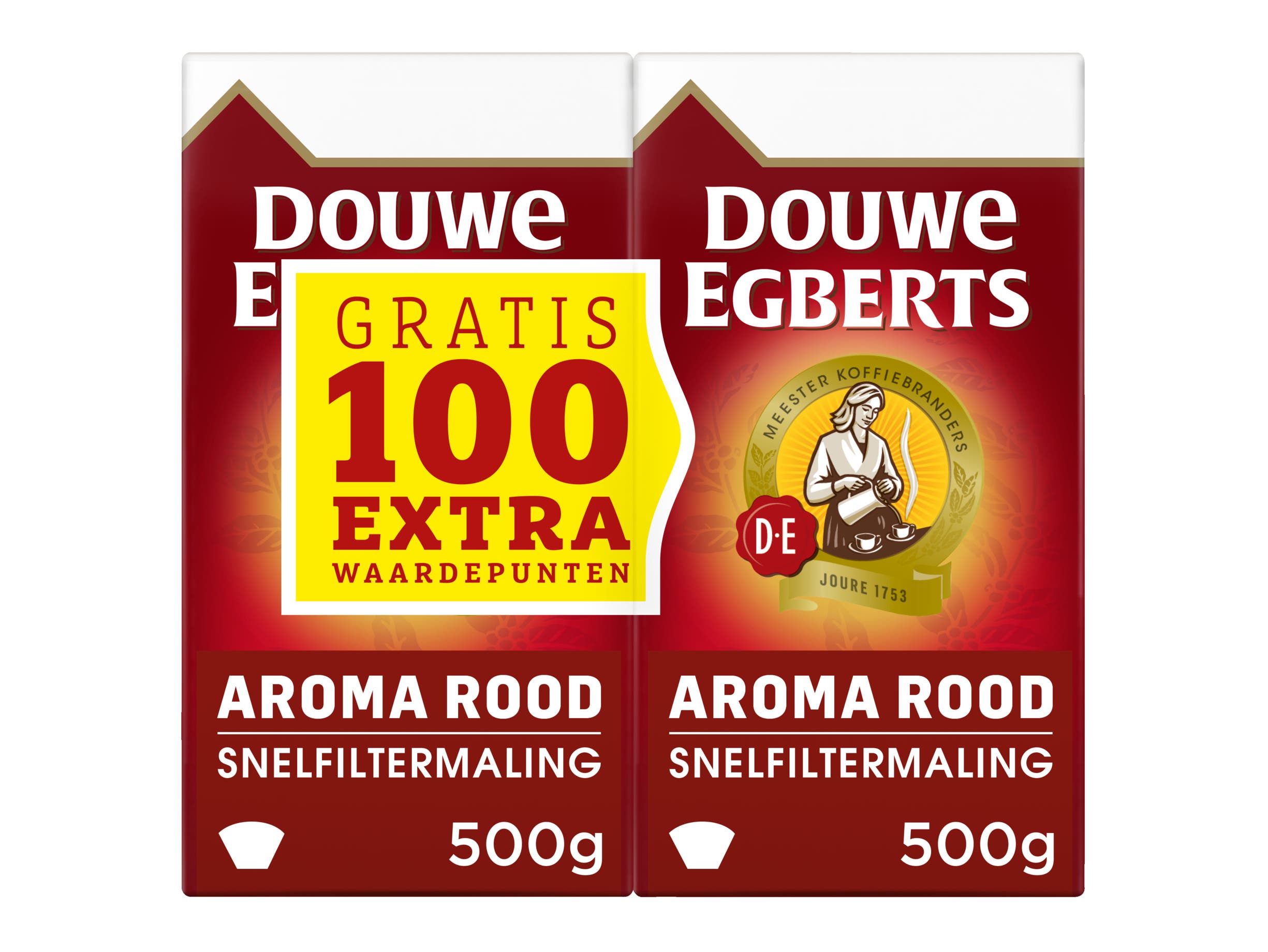 Aroma rood filterkoffie dubbelpak
