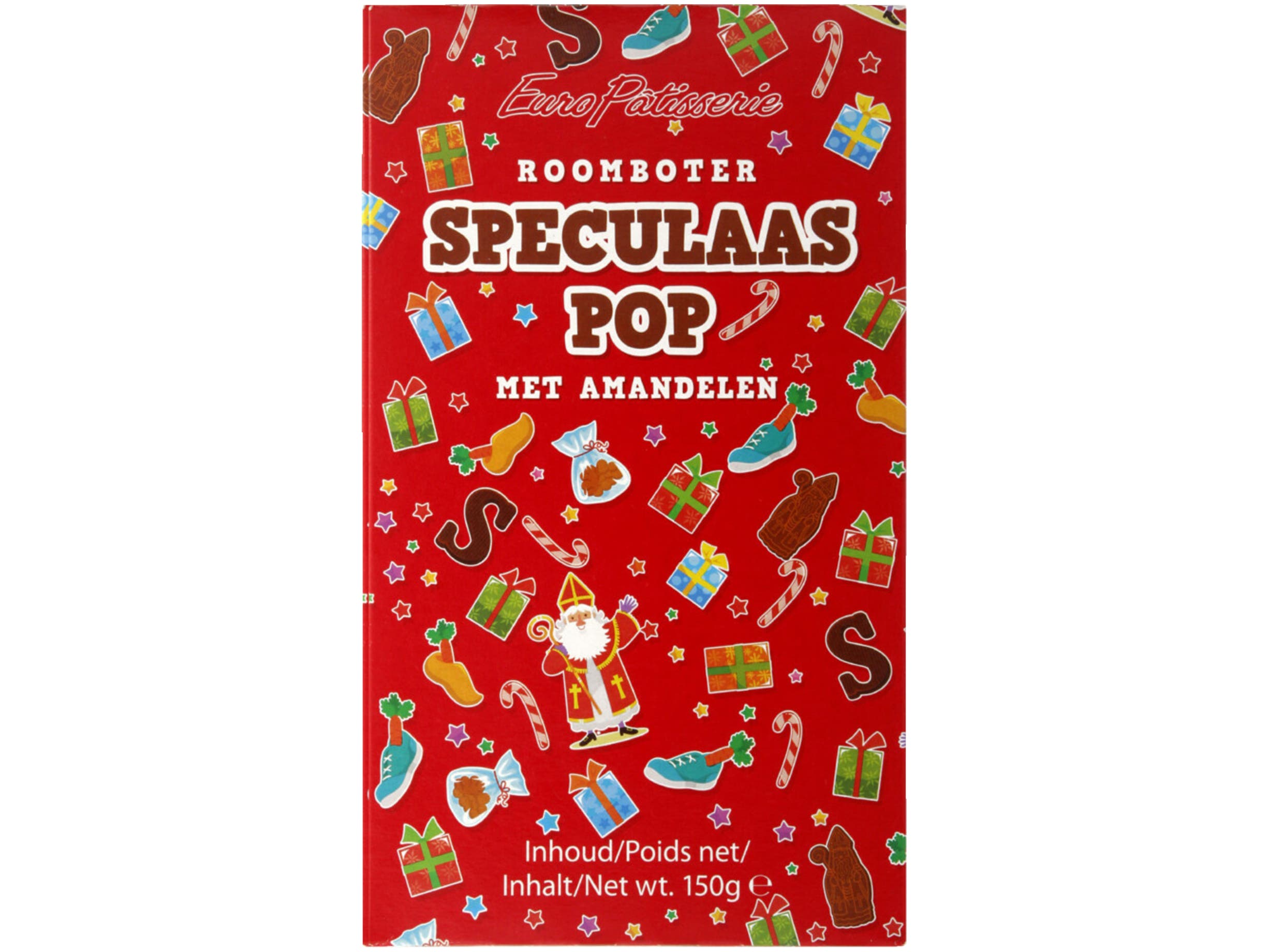 Roomboter speculaaspop met amandelen