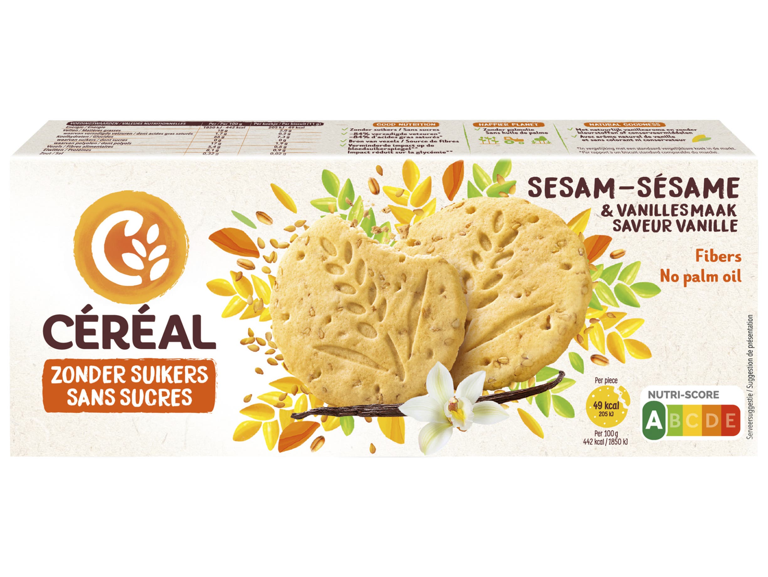 Sesam vanille koek