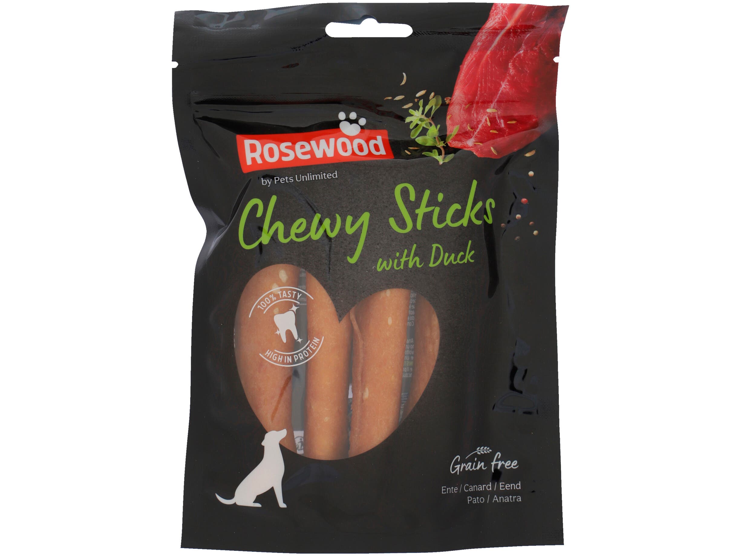 Chewy sticks duck