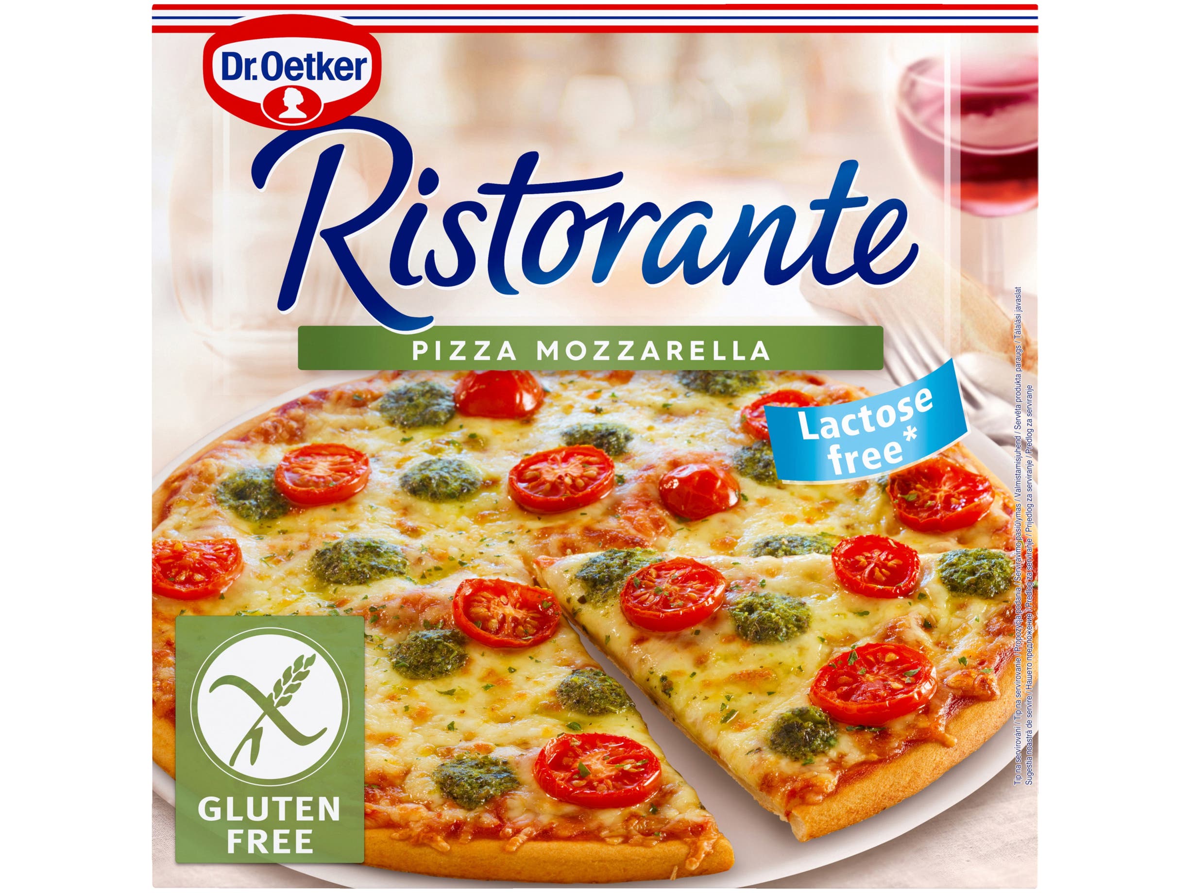 Ristorante pizza mozzarella glutenvrij