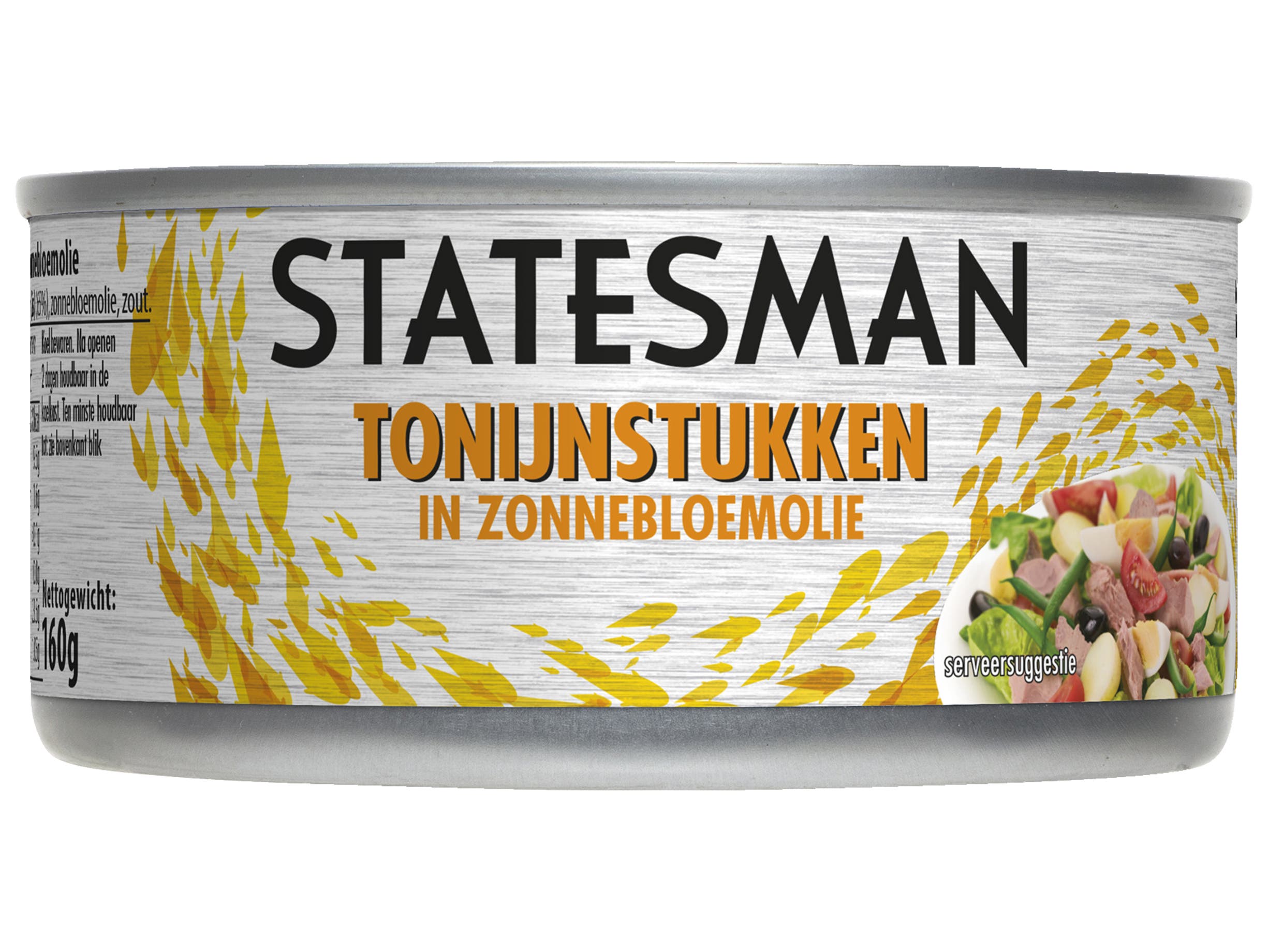Tonijnstukken in zonnebloemolie