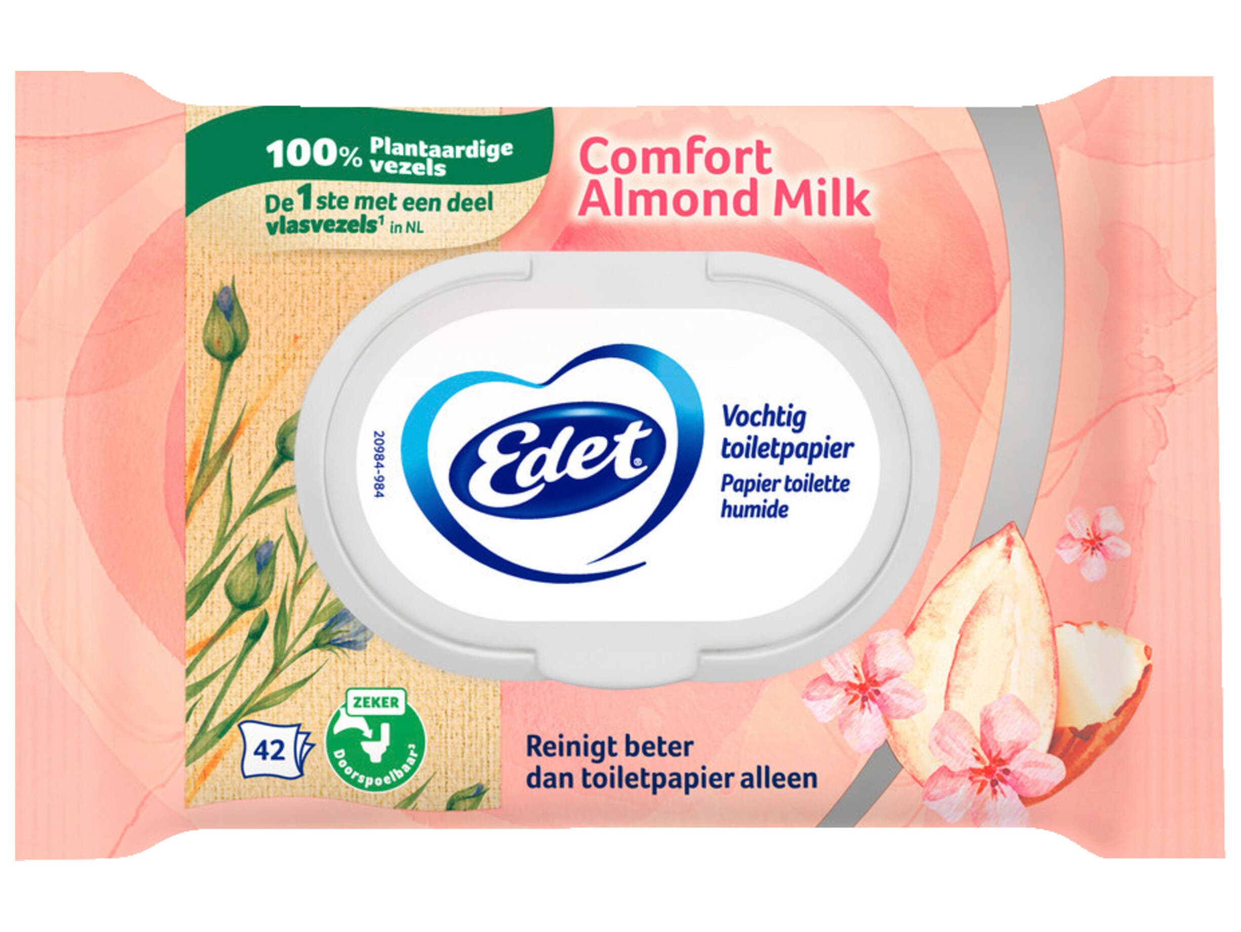 Vochtig toiletpapier  amandel