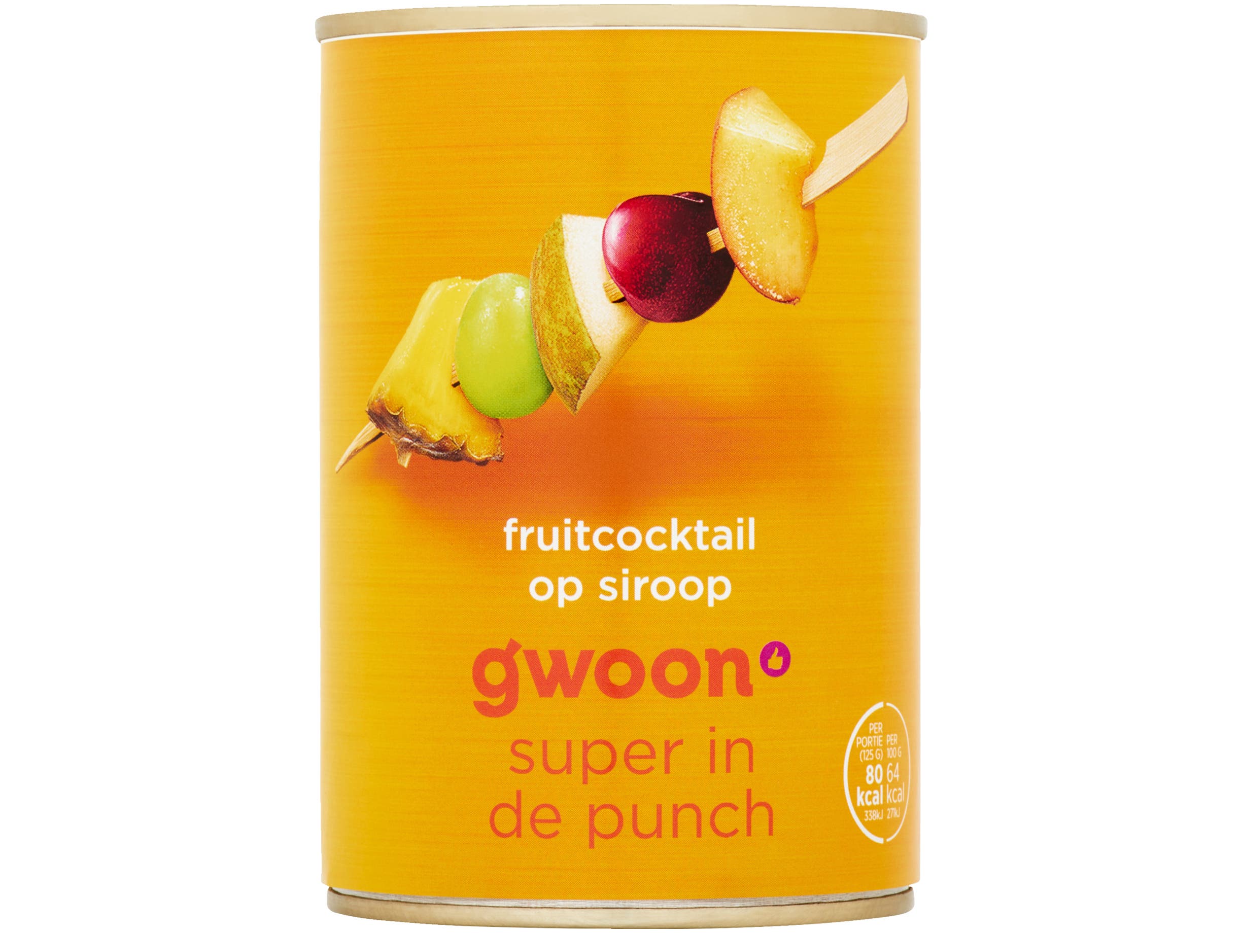 Fruitcocktail op siroop