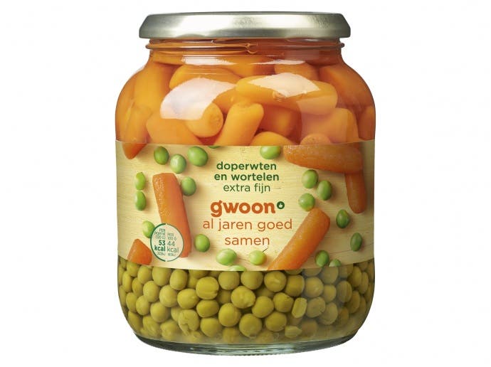 Doperwten wortelen extra fijn