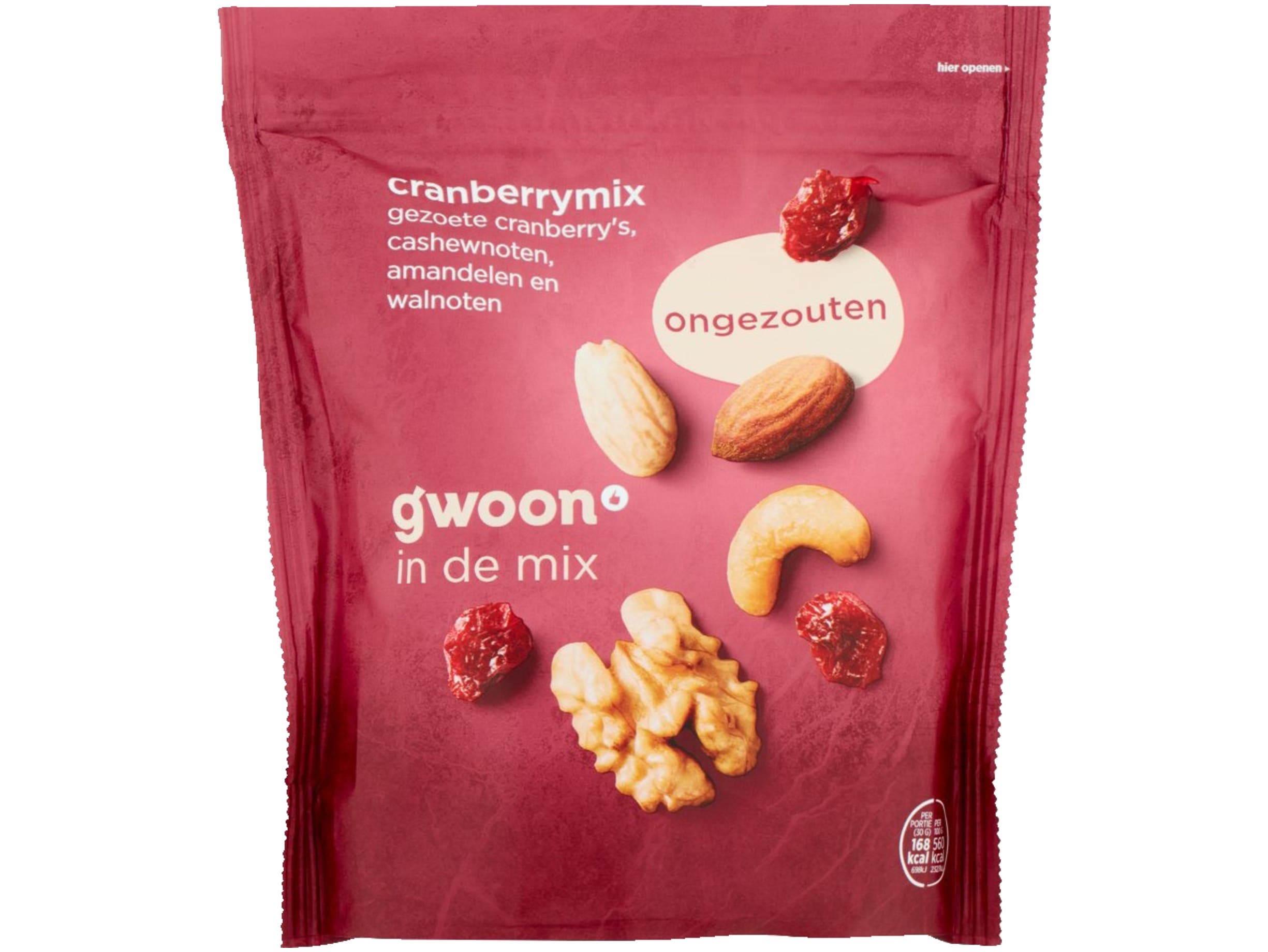 Cranberrymix ongezouten