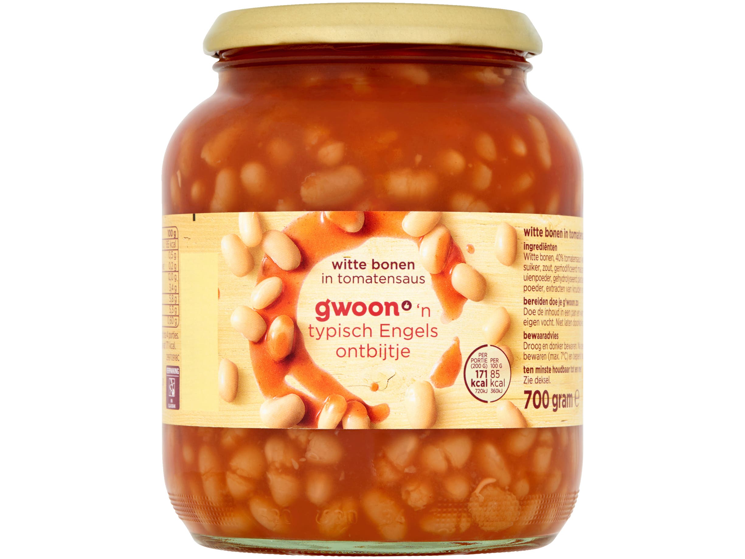 Witte bonen in tomatensaus