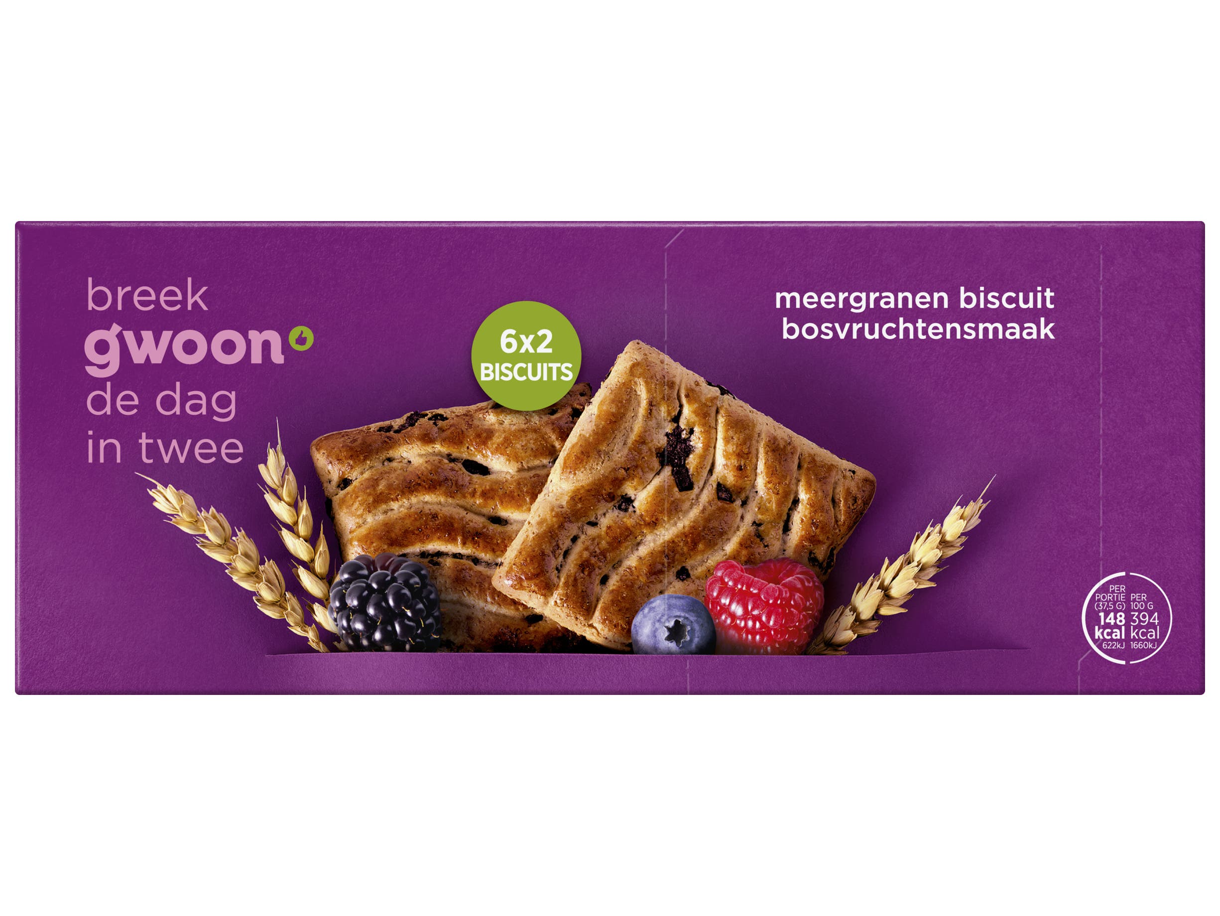 Meergranenbiscuit bosvruchten