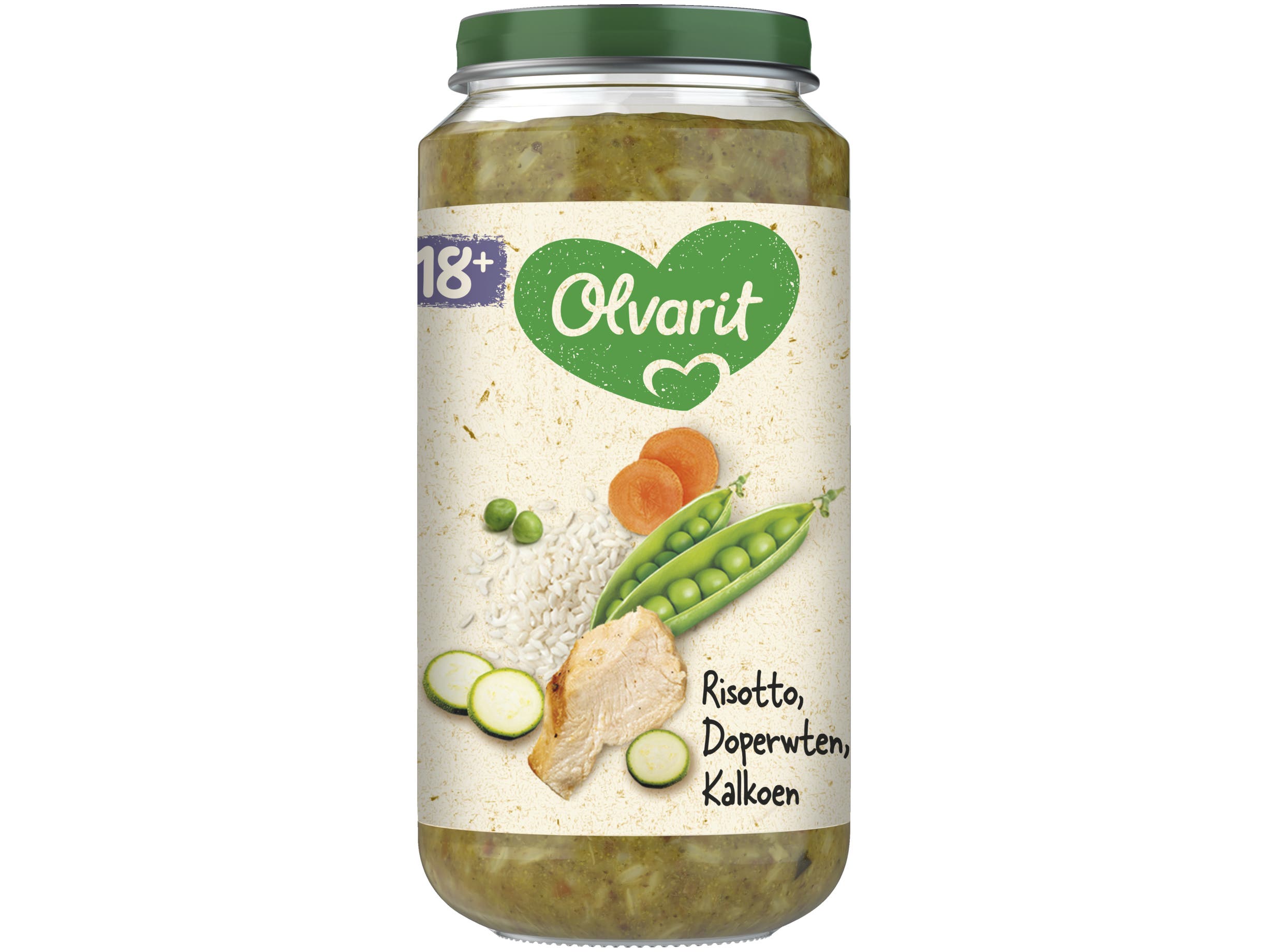 18+ Maanden Risotto Doperwten Kalkoen