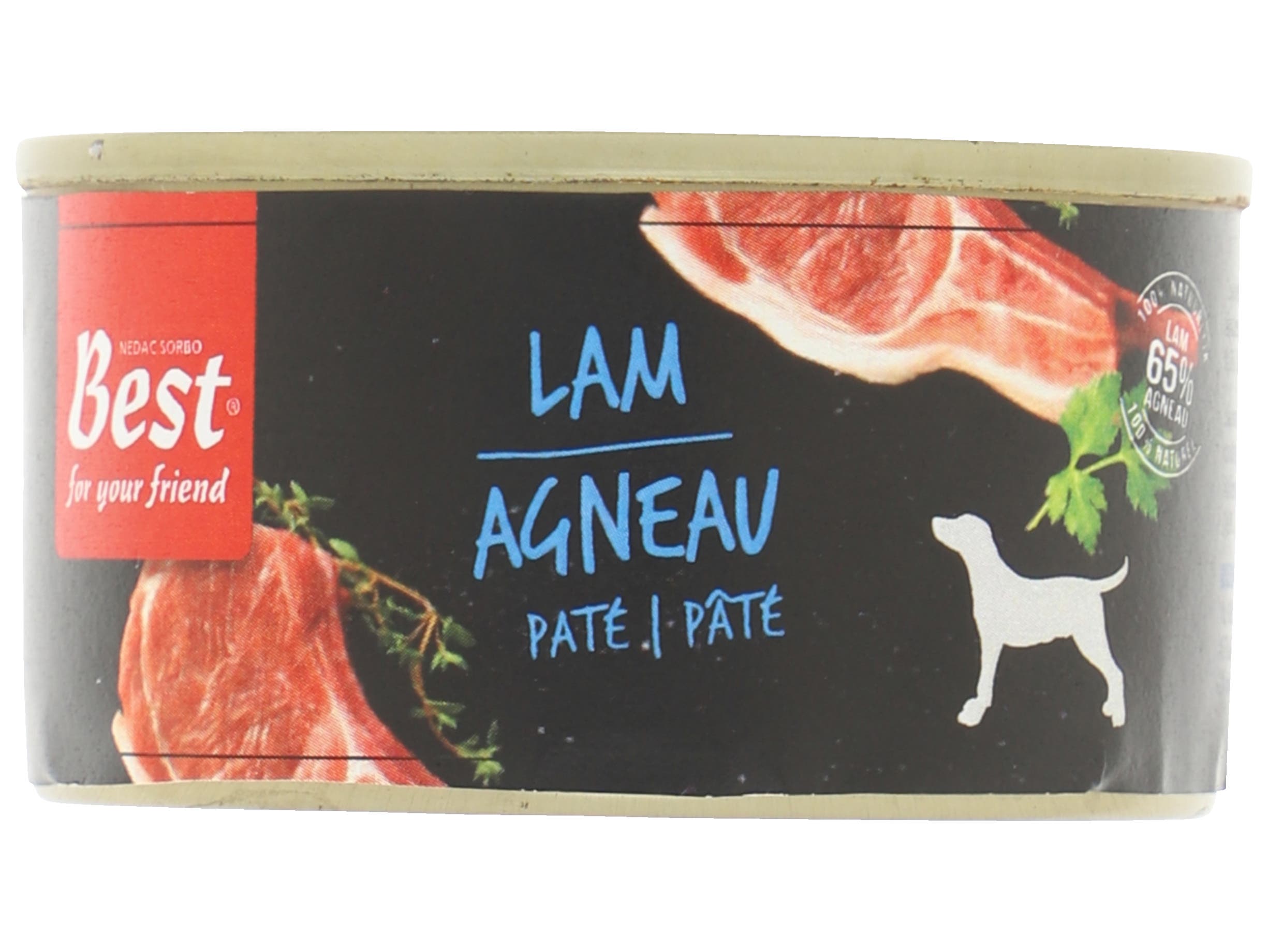 Pate lamsvlees hond