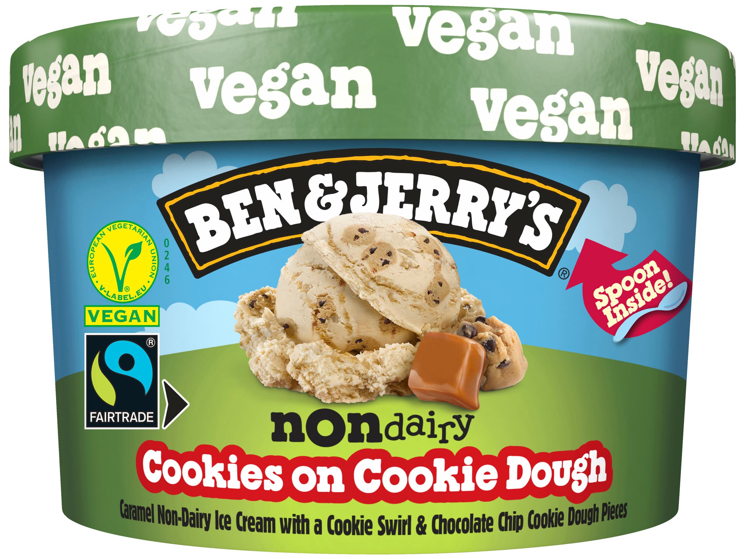 Cookie on cookie dough