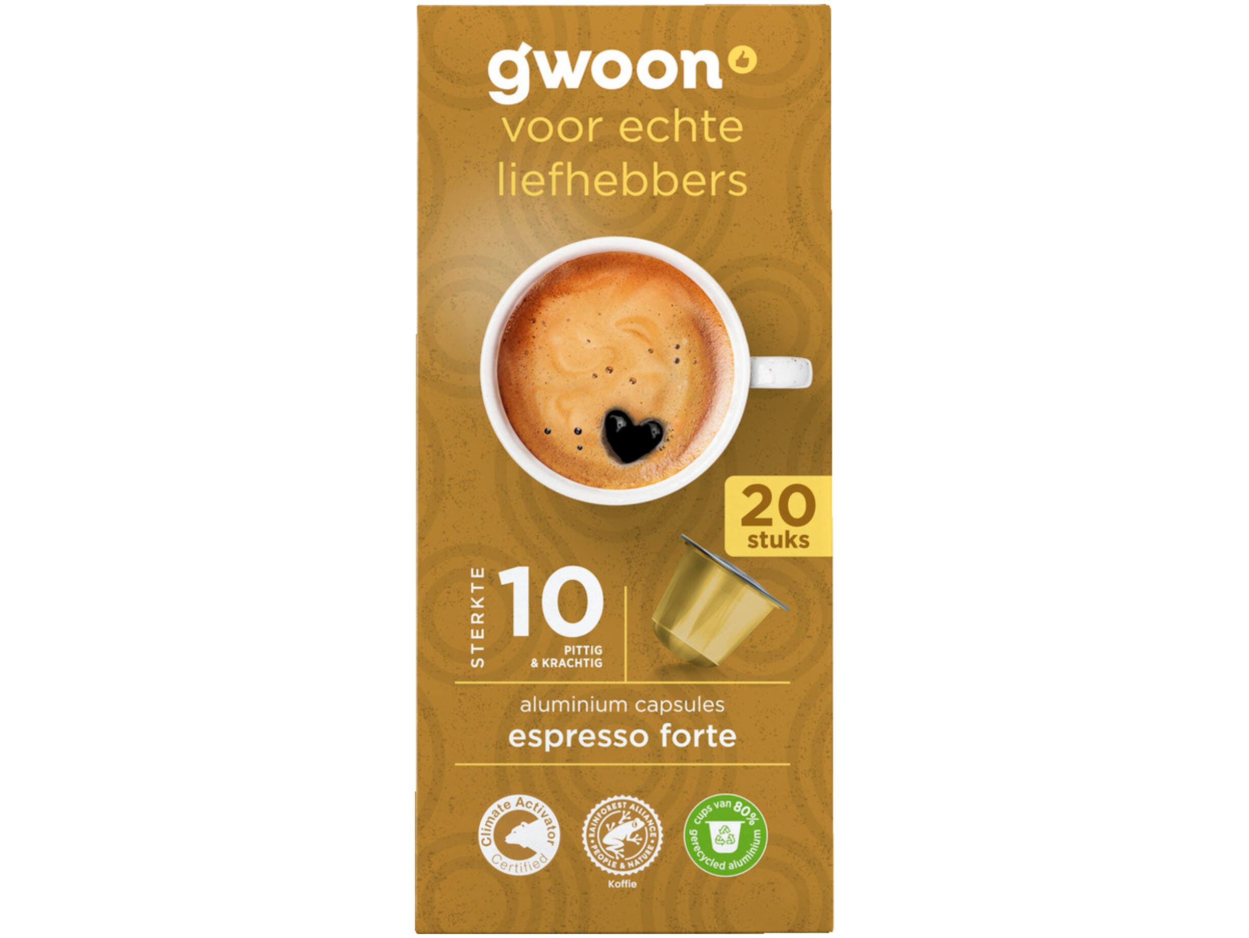 Koffiecups espresso forte