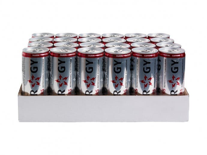 Tray energy drink
