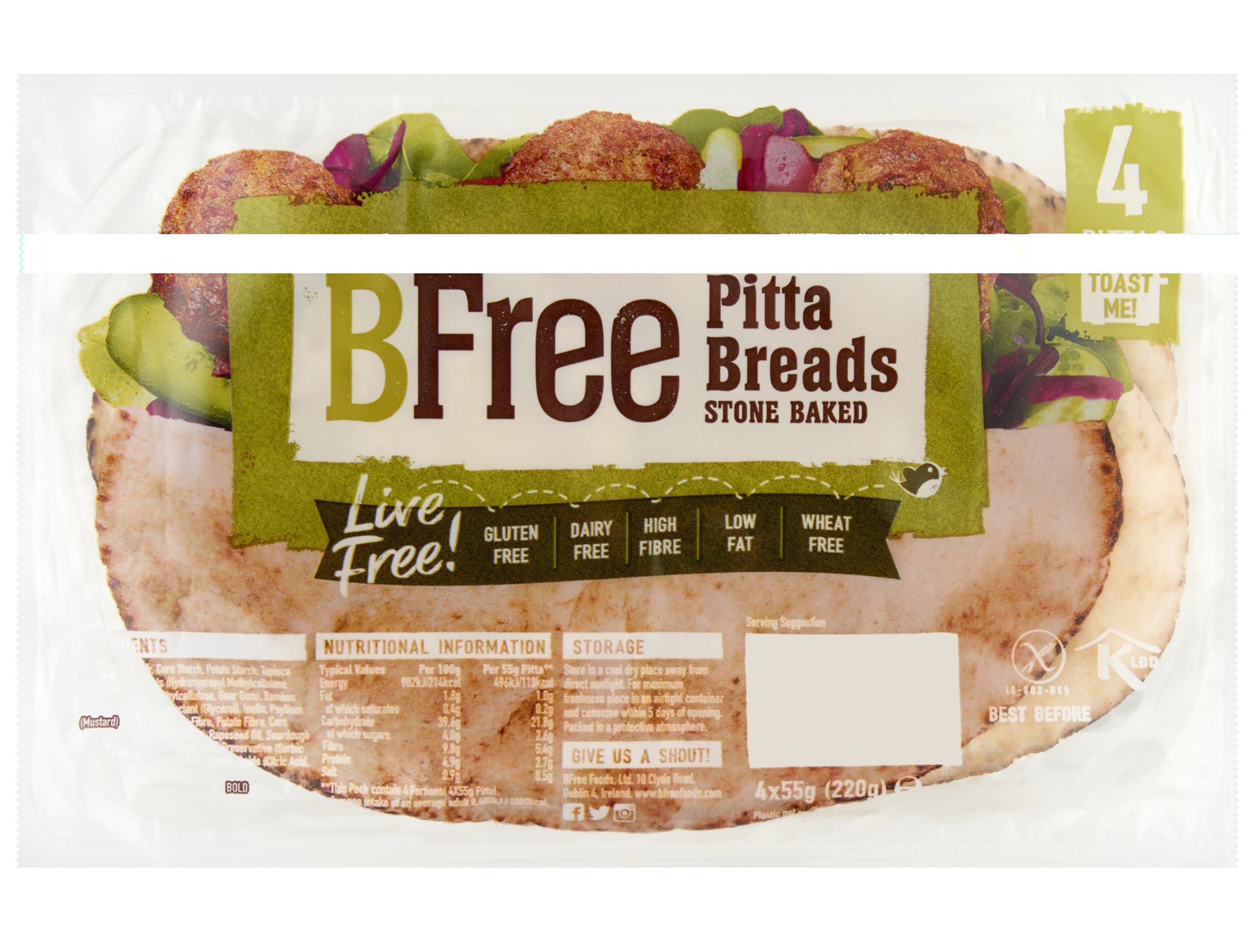 Glutenvrije volkeren pitabroodjes