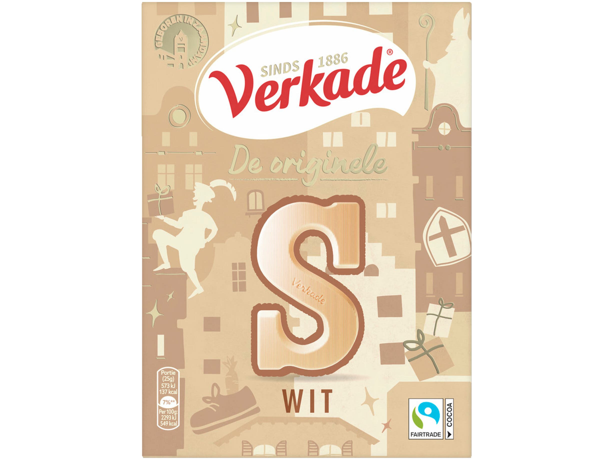 Chocoladeletter wit