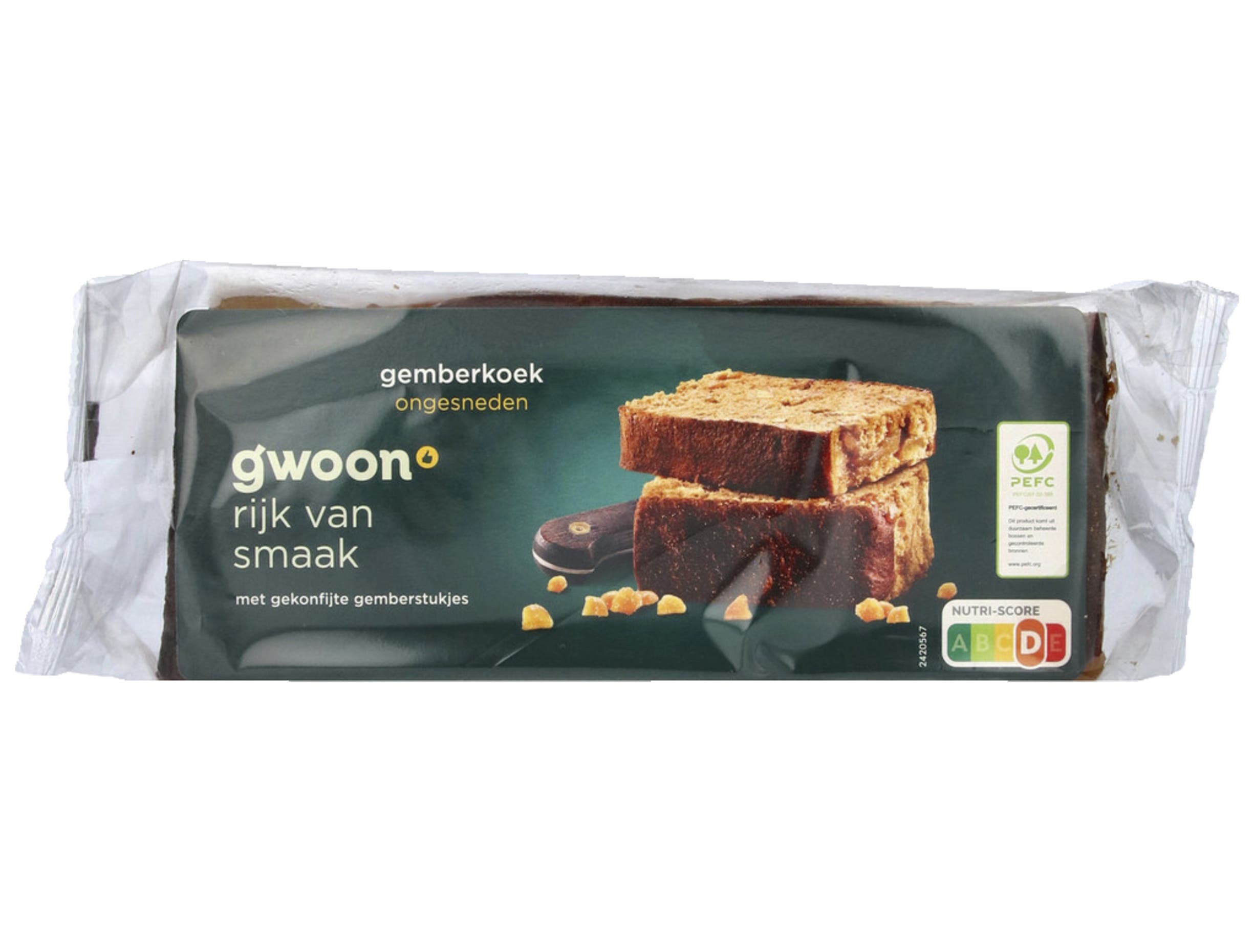 Ontbijtkoek gember ongesneden
