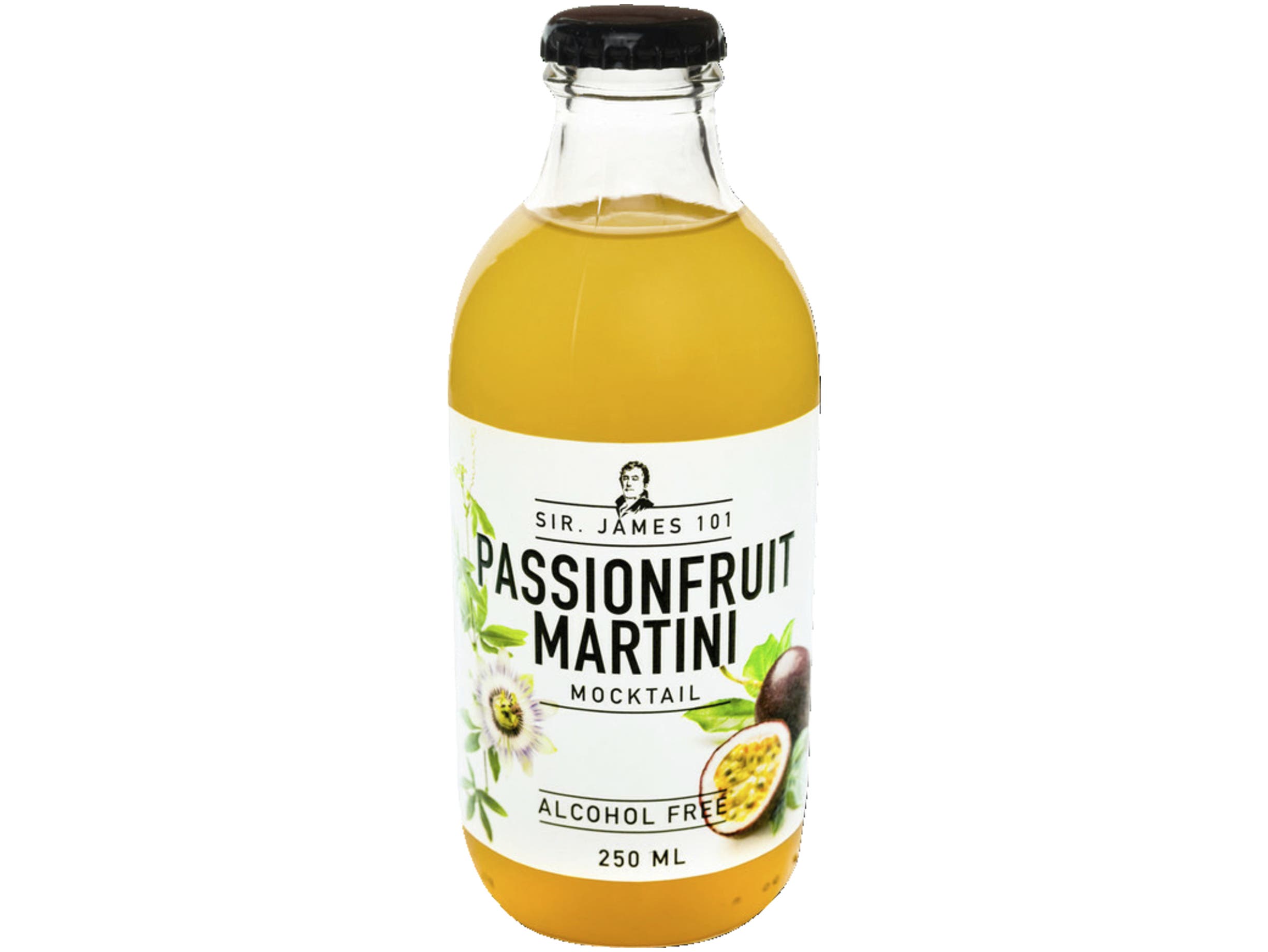 Passionfruit martini mocktail