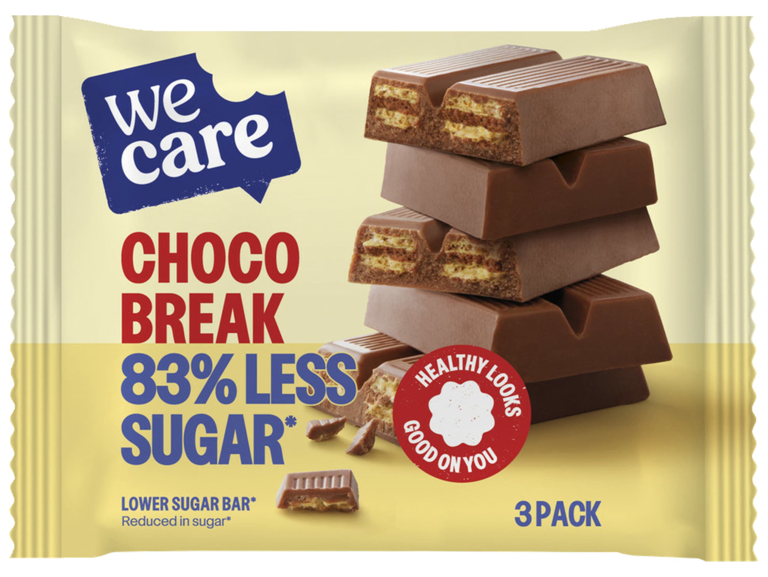 Lower sugar bar choco break