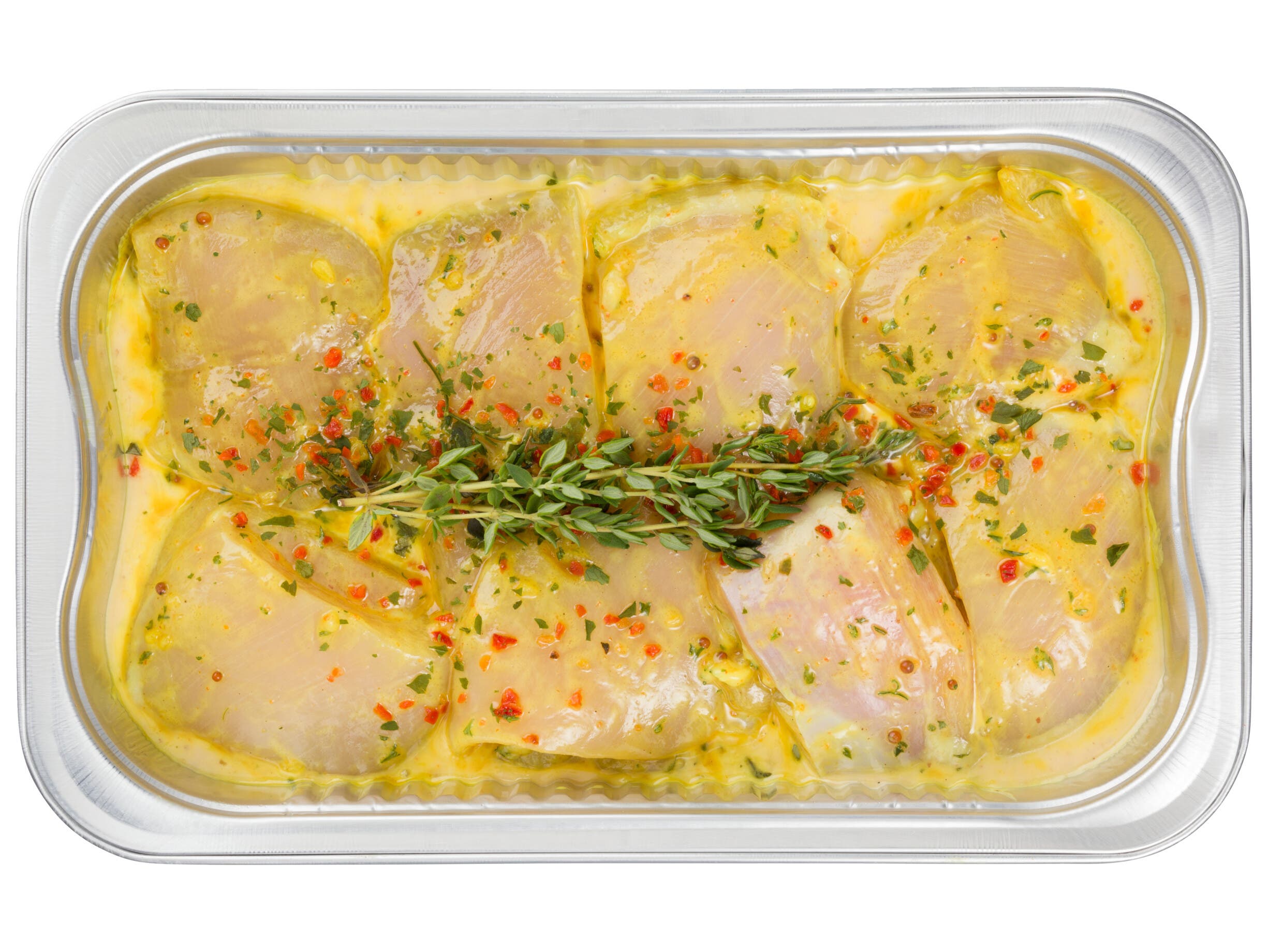 Kip medaillons met honing mosterd saus