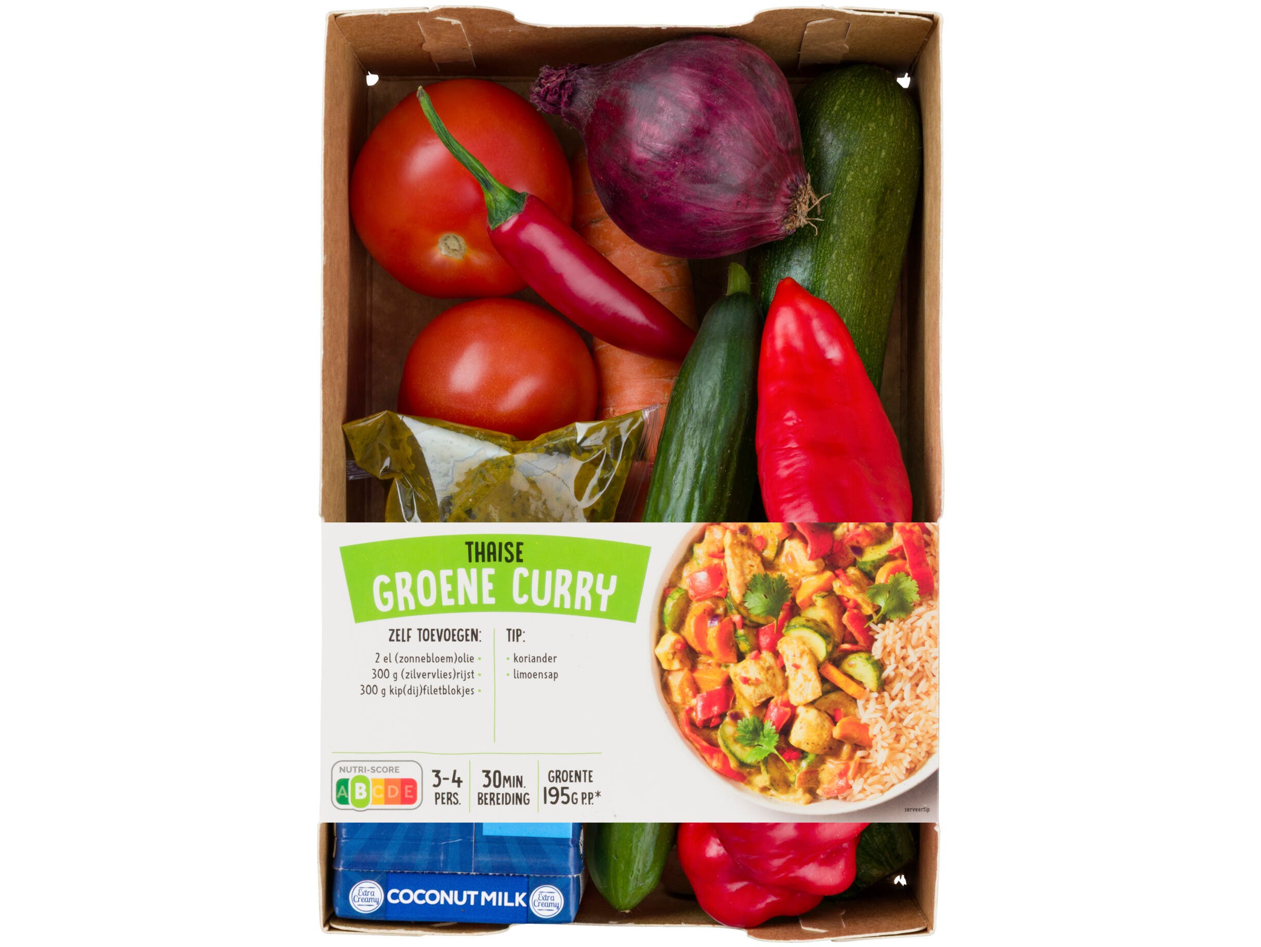 Verspakket groene curry