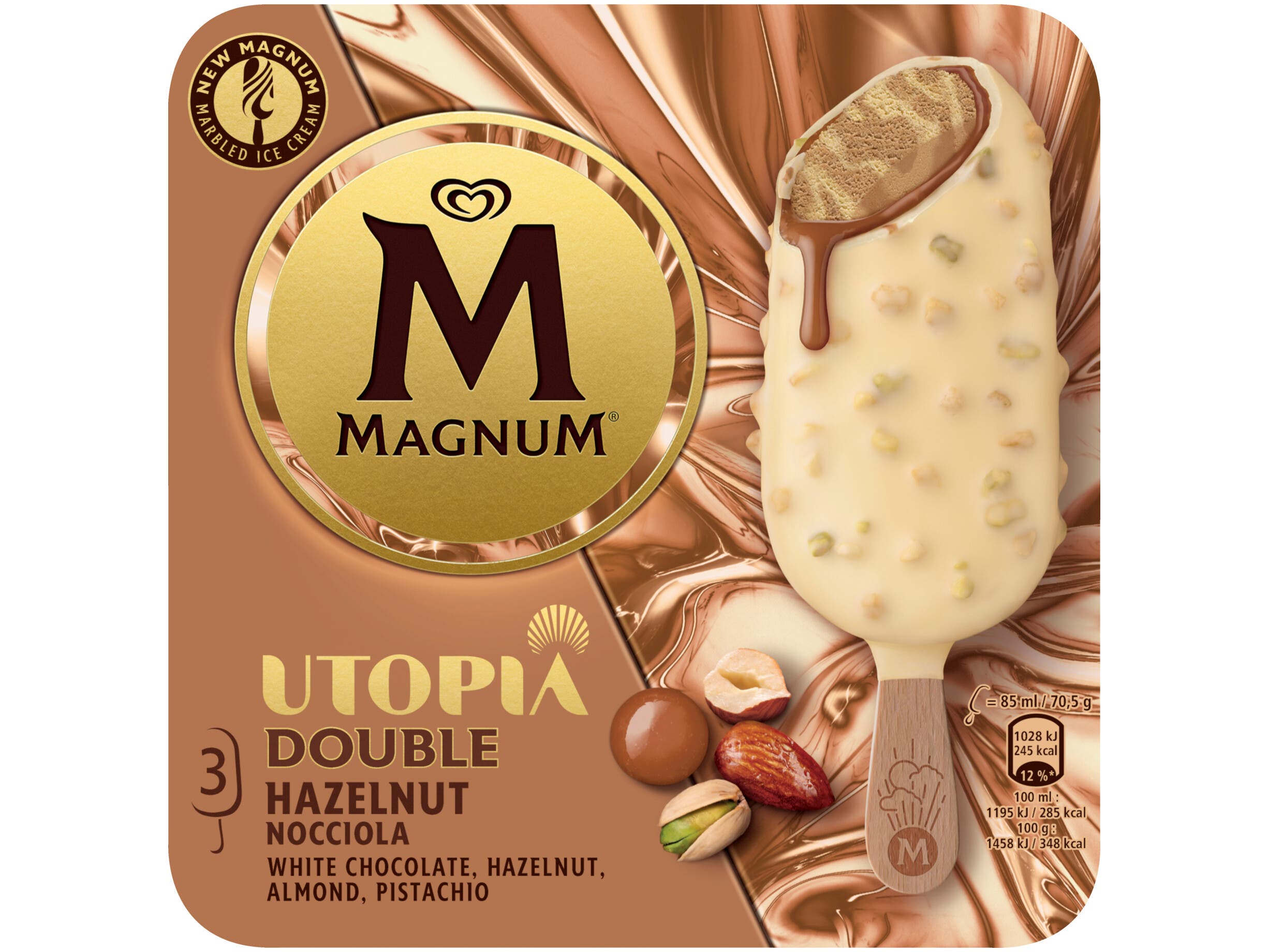 Utopia double hazelnut pistache