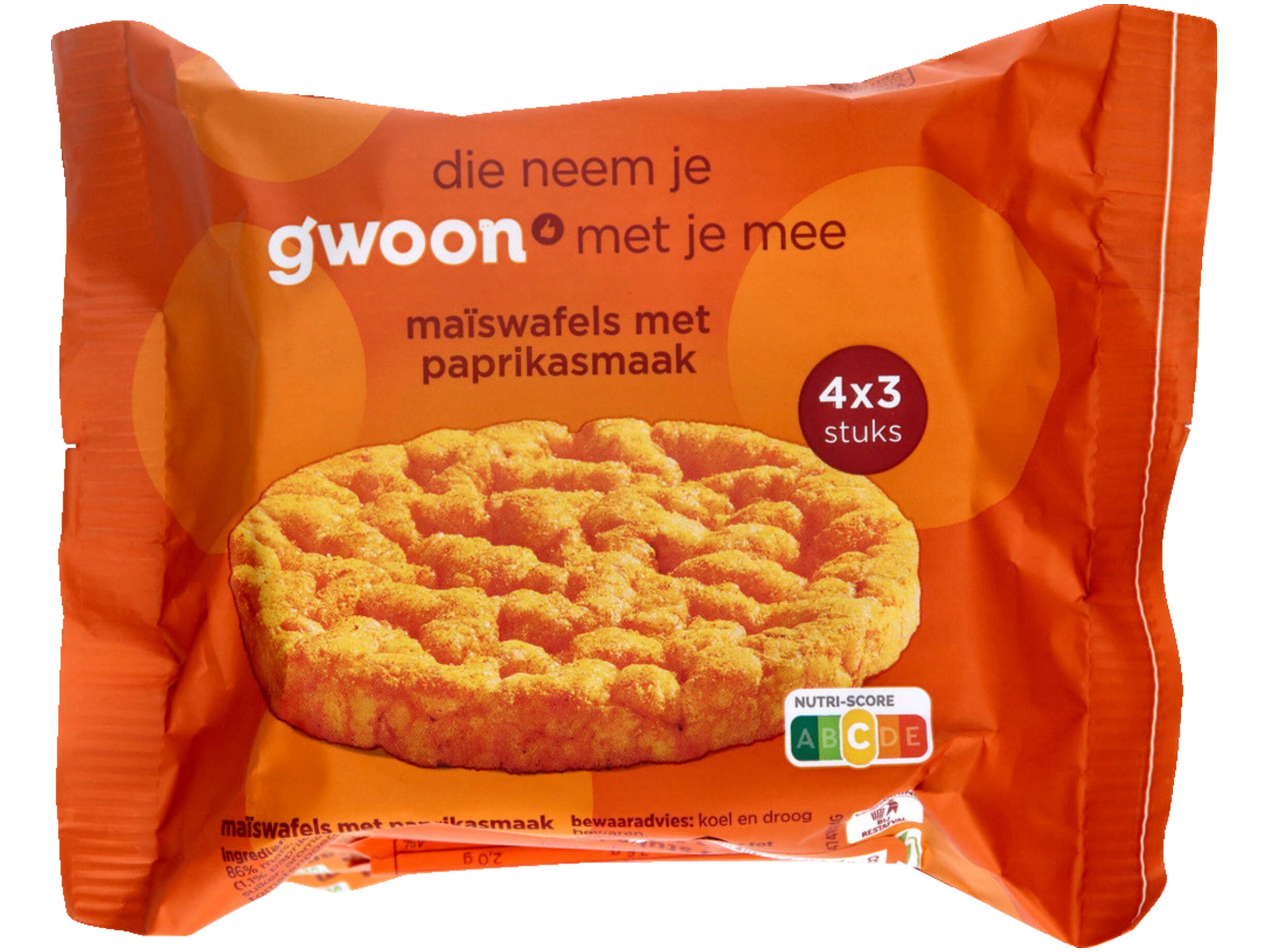 Maiswafels paprika