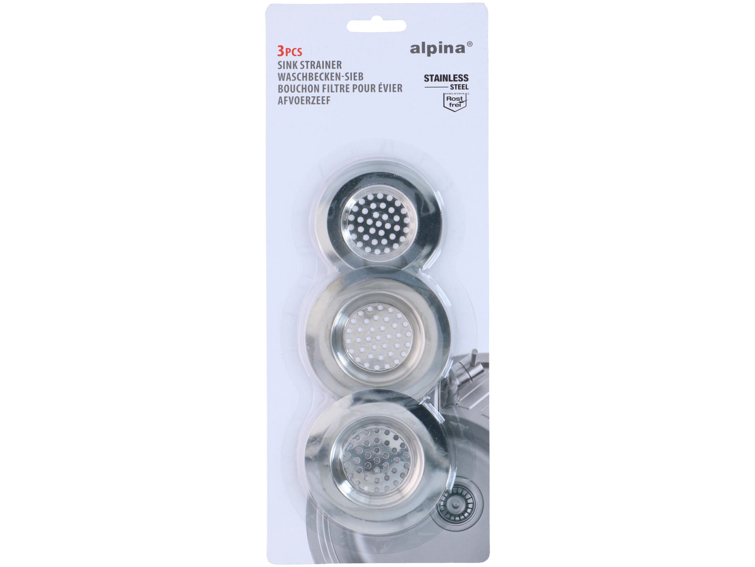 Gootsteenzeef 3-pack