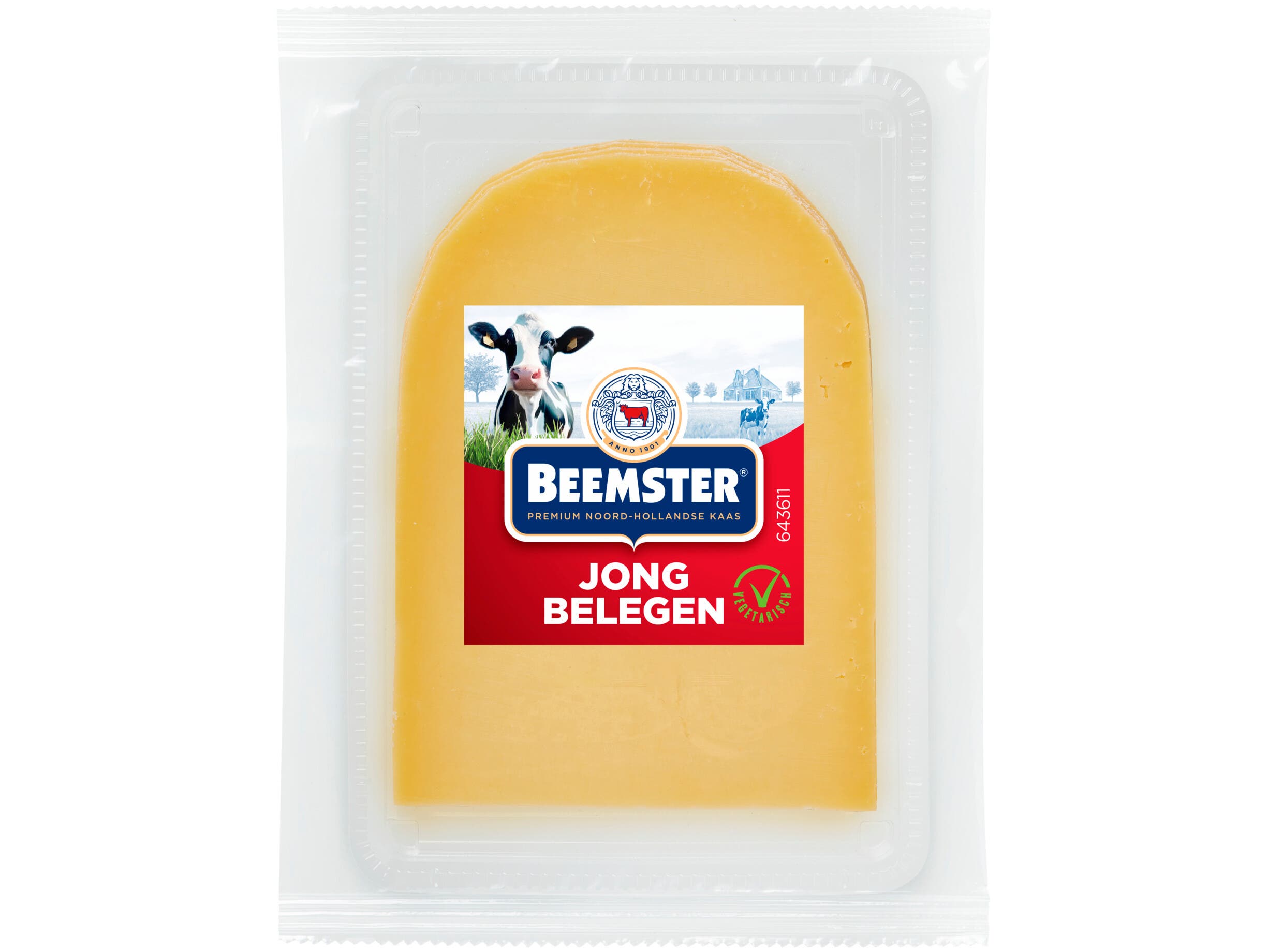 Jong belegen kaasplakken