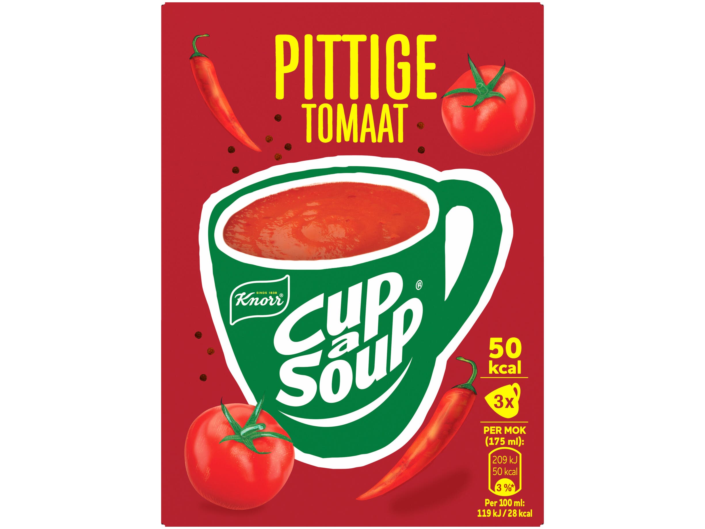 Cup a soup pittige tomaat