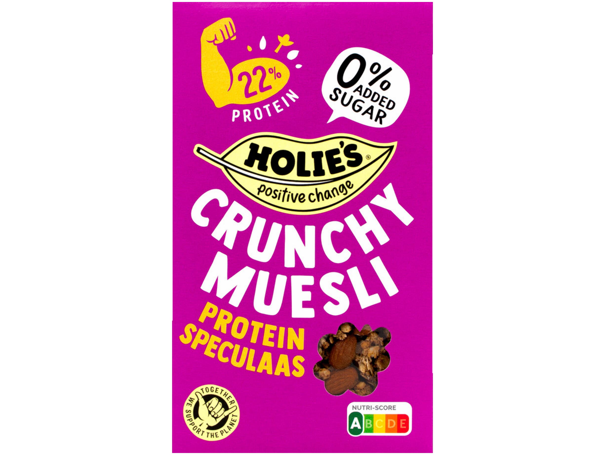 Crunchy muesli protein speculaas