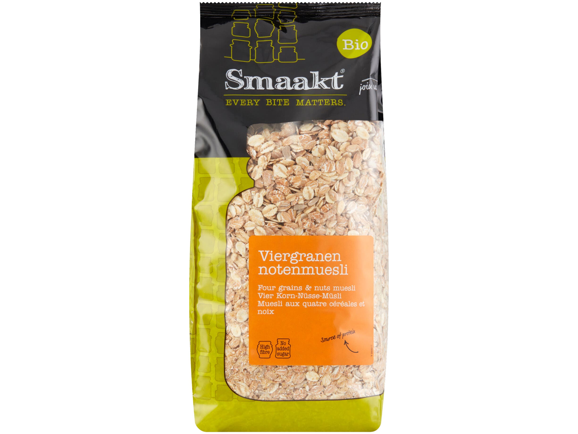 Viergranen noten muesli