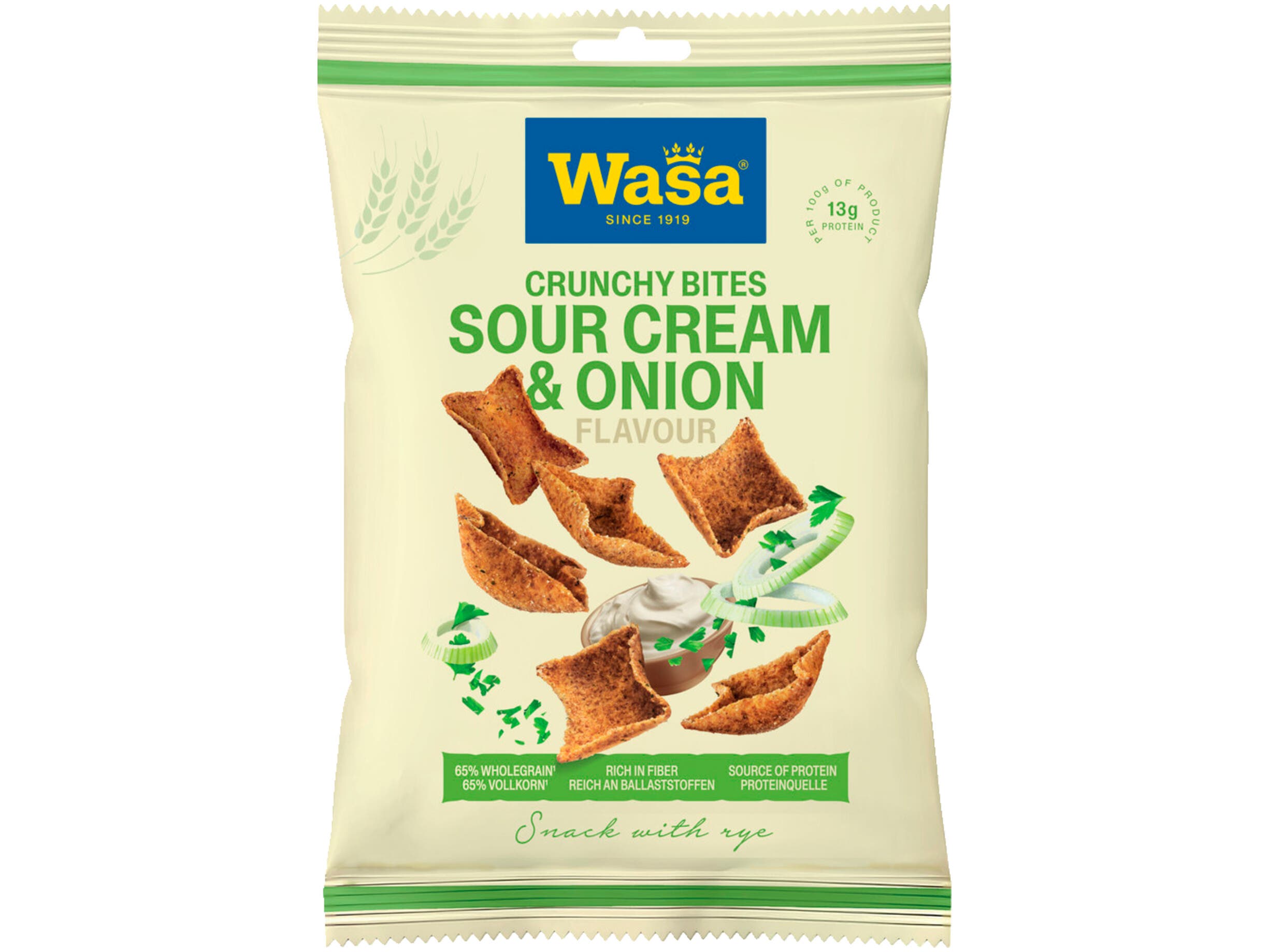 Crunchy bites sour cream onion