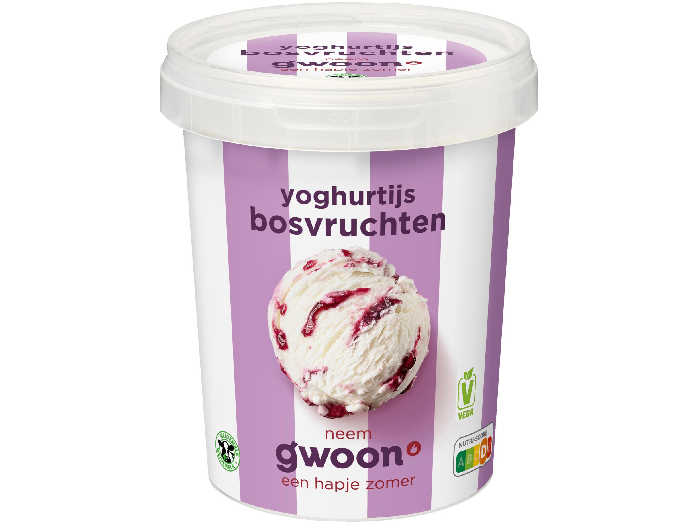 Roomijs yoghurt bosvruchten