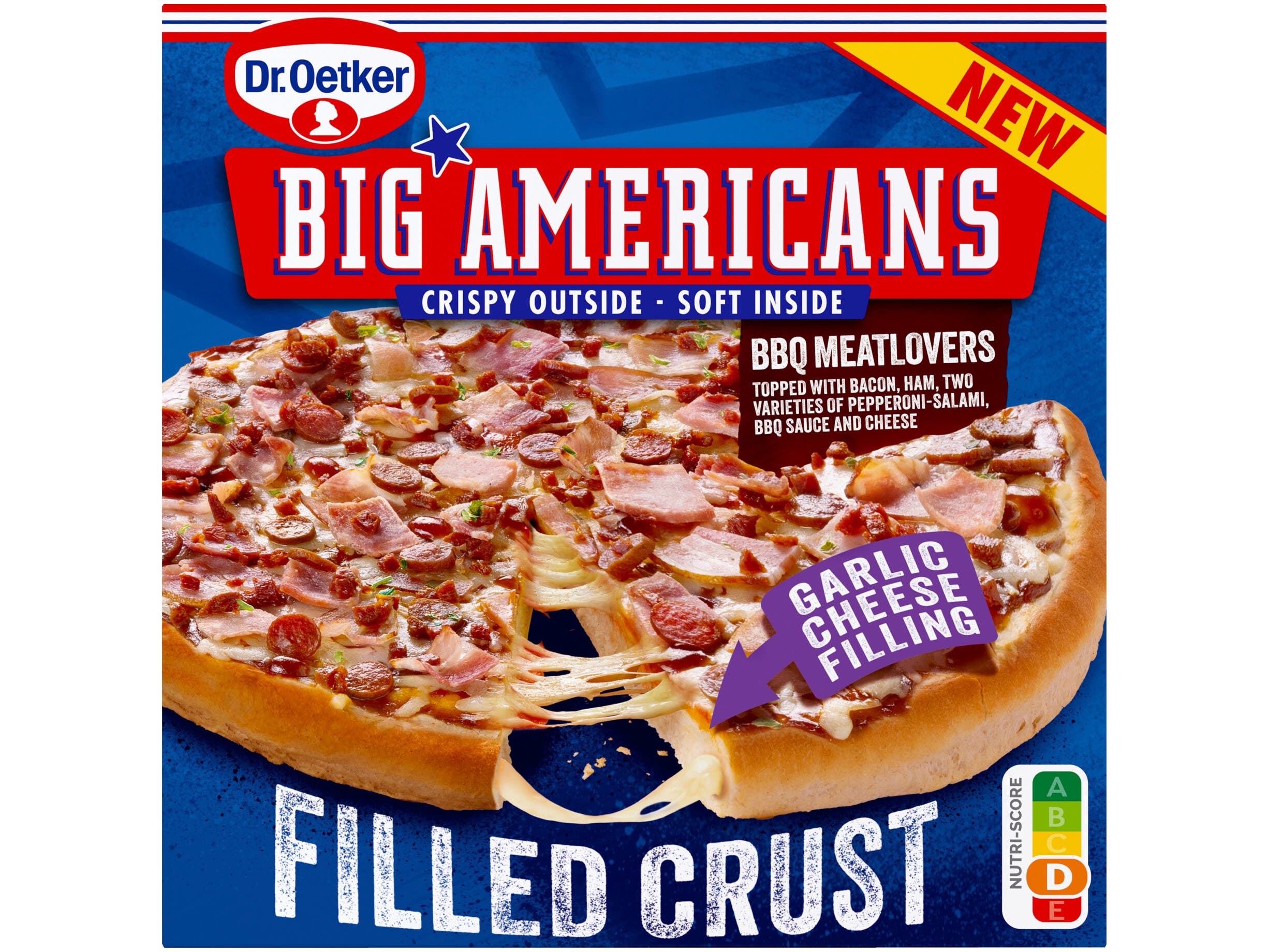 Big Americans filled crust meat lovers