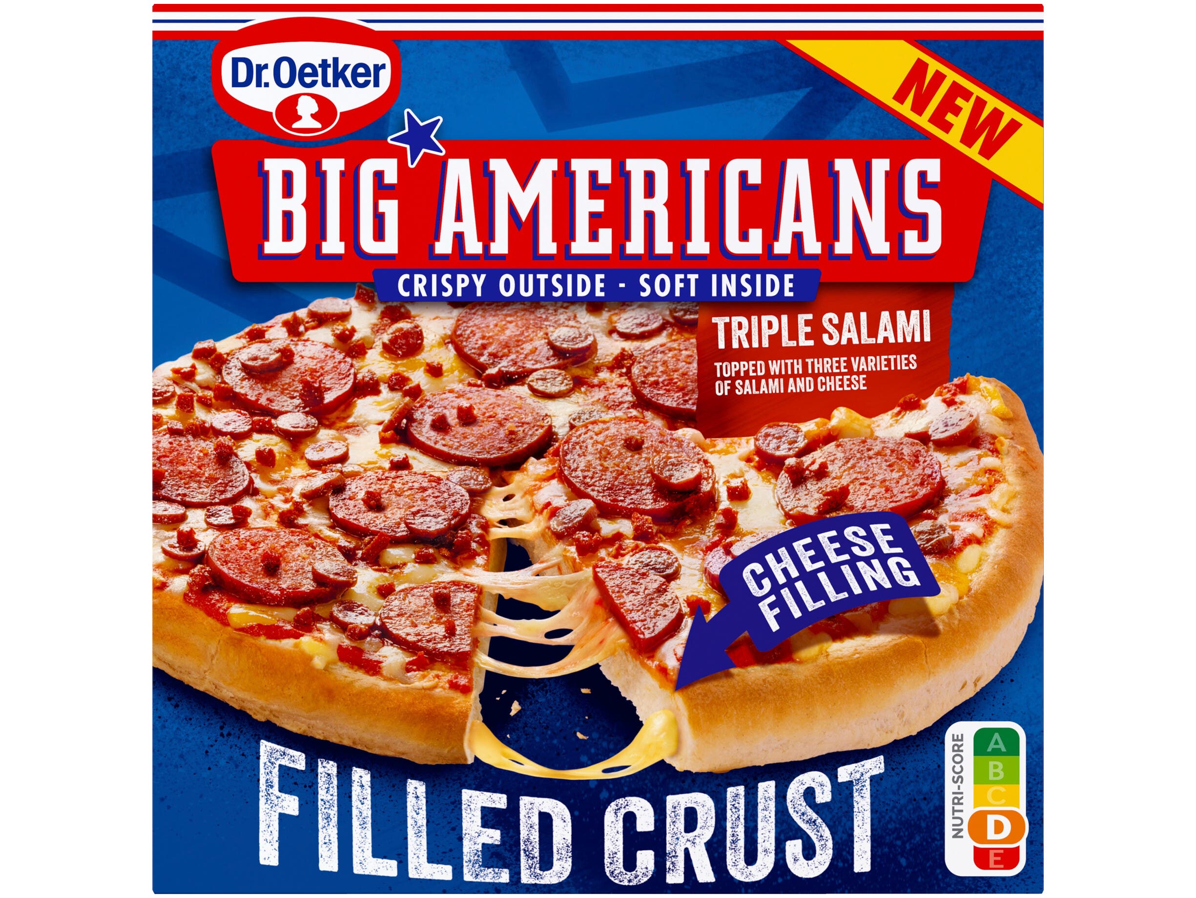 Big Americans filled crust salami