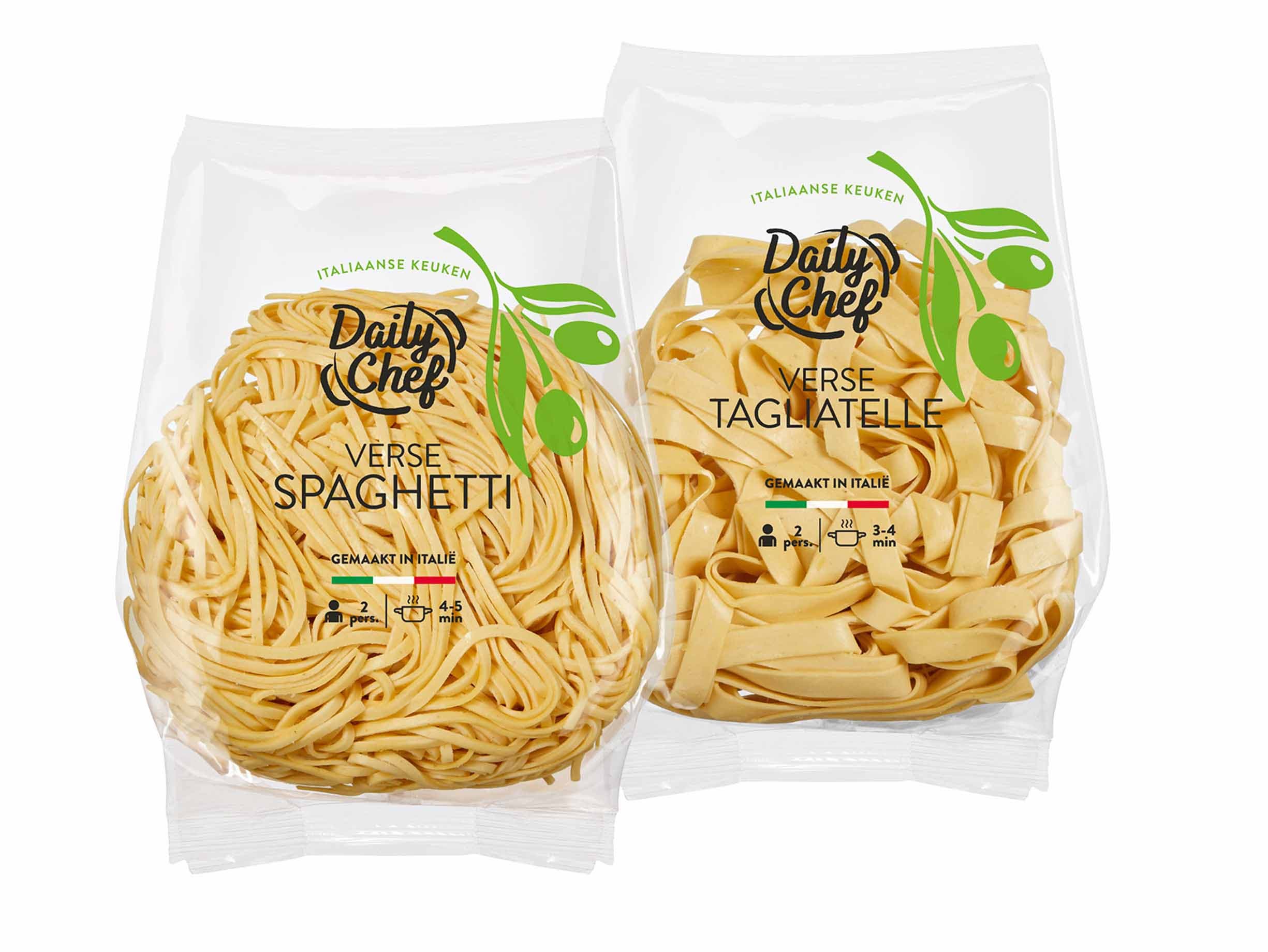 Daily Chef verse tagliatelle of spaghetti