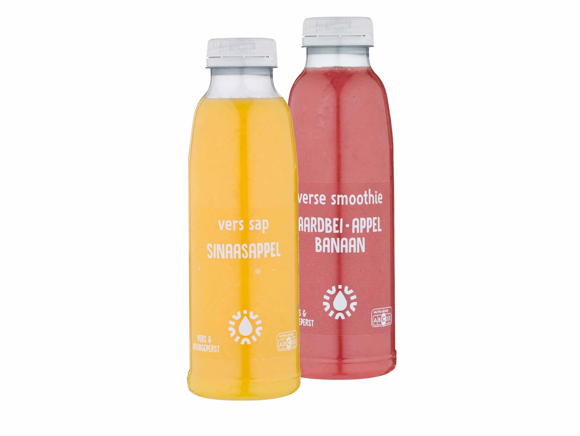 Verse sappen of smoothies