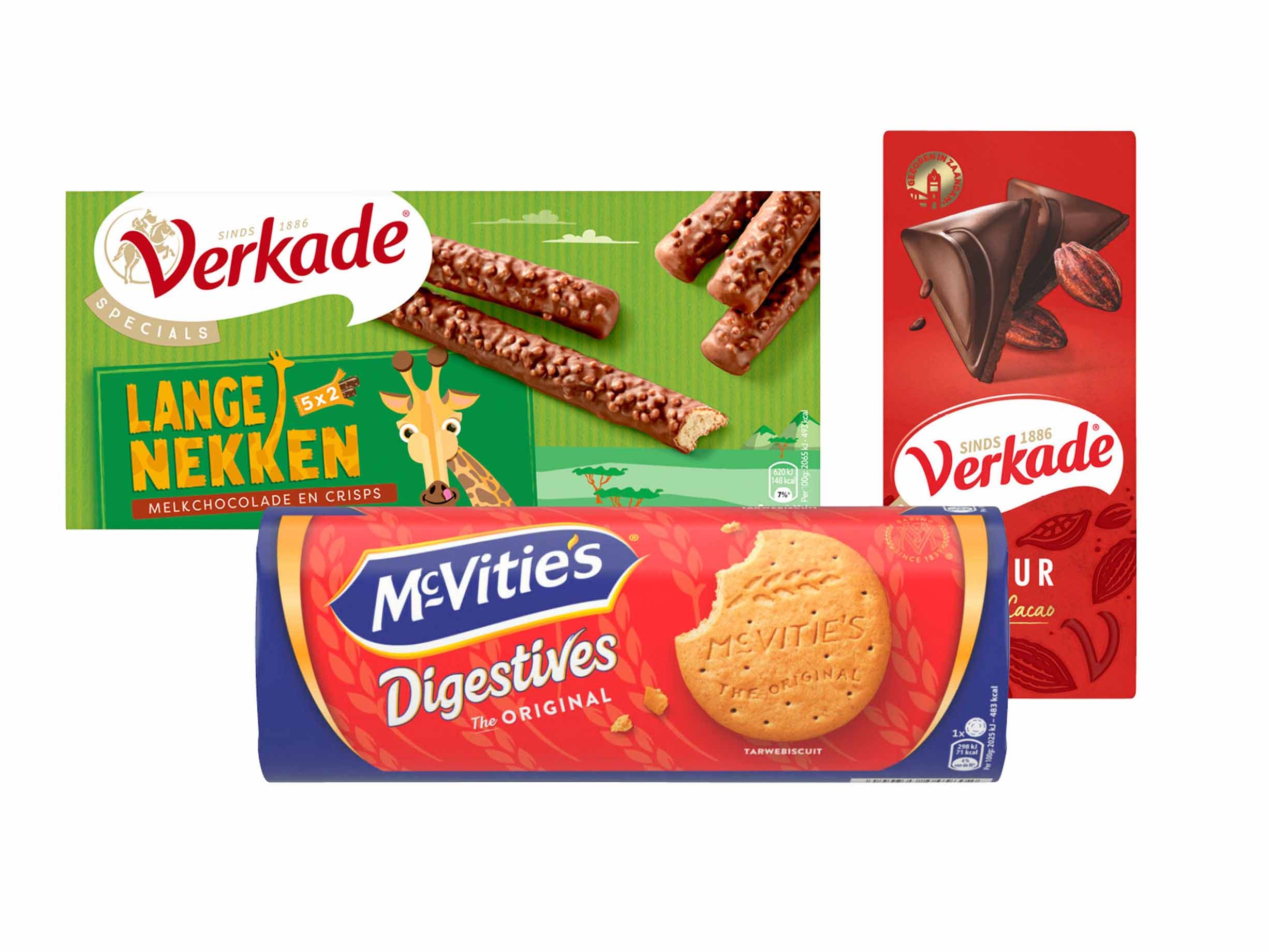 Verkade Specials koek of chocolade of McVities