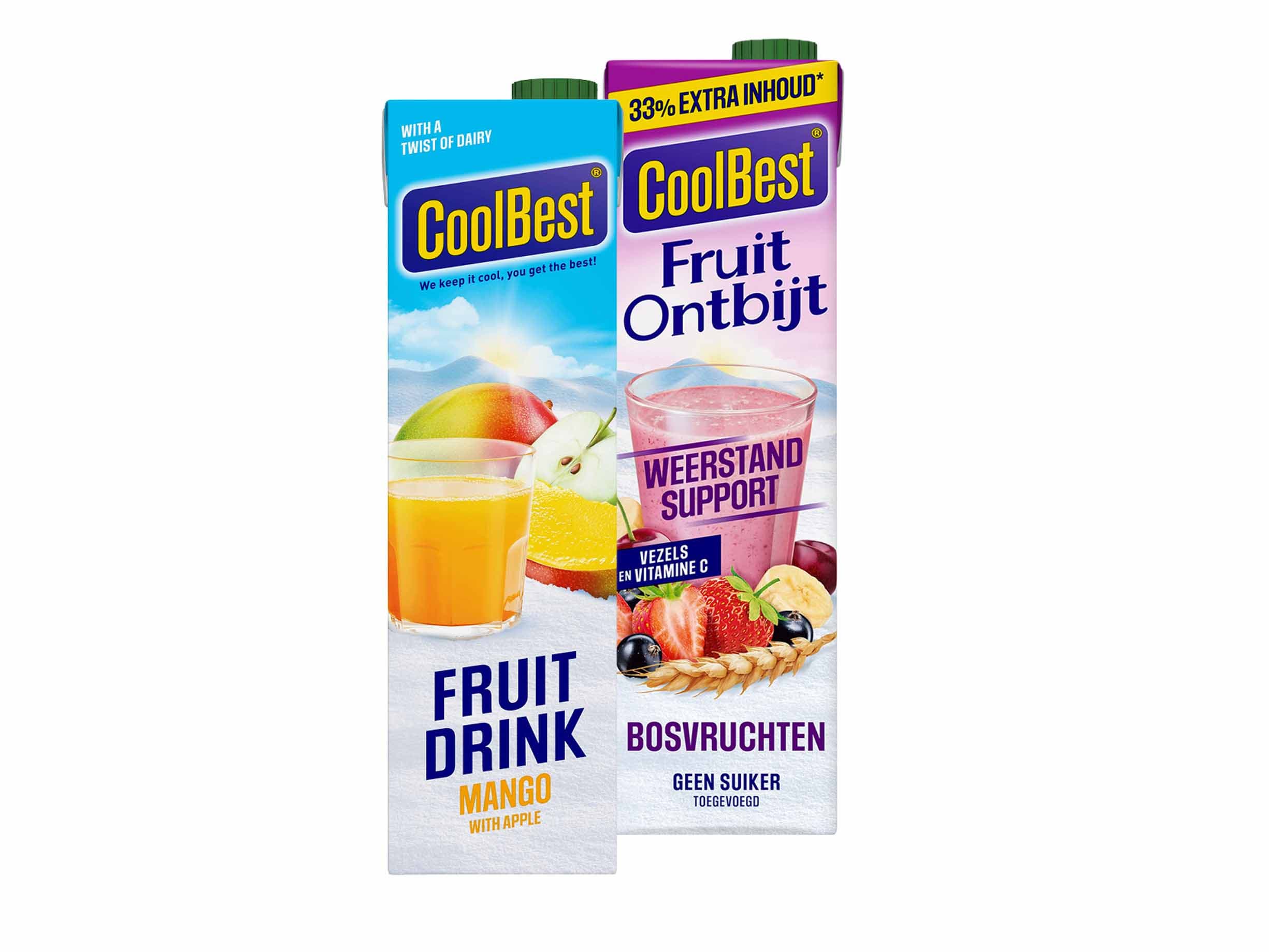 Coolbest fruitdrink of fruitontbijt